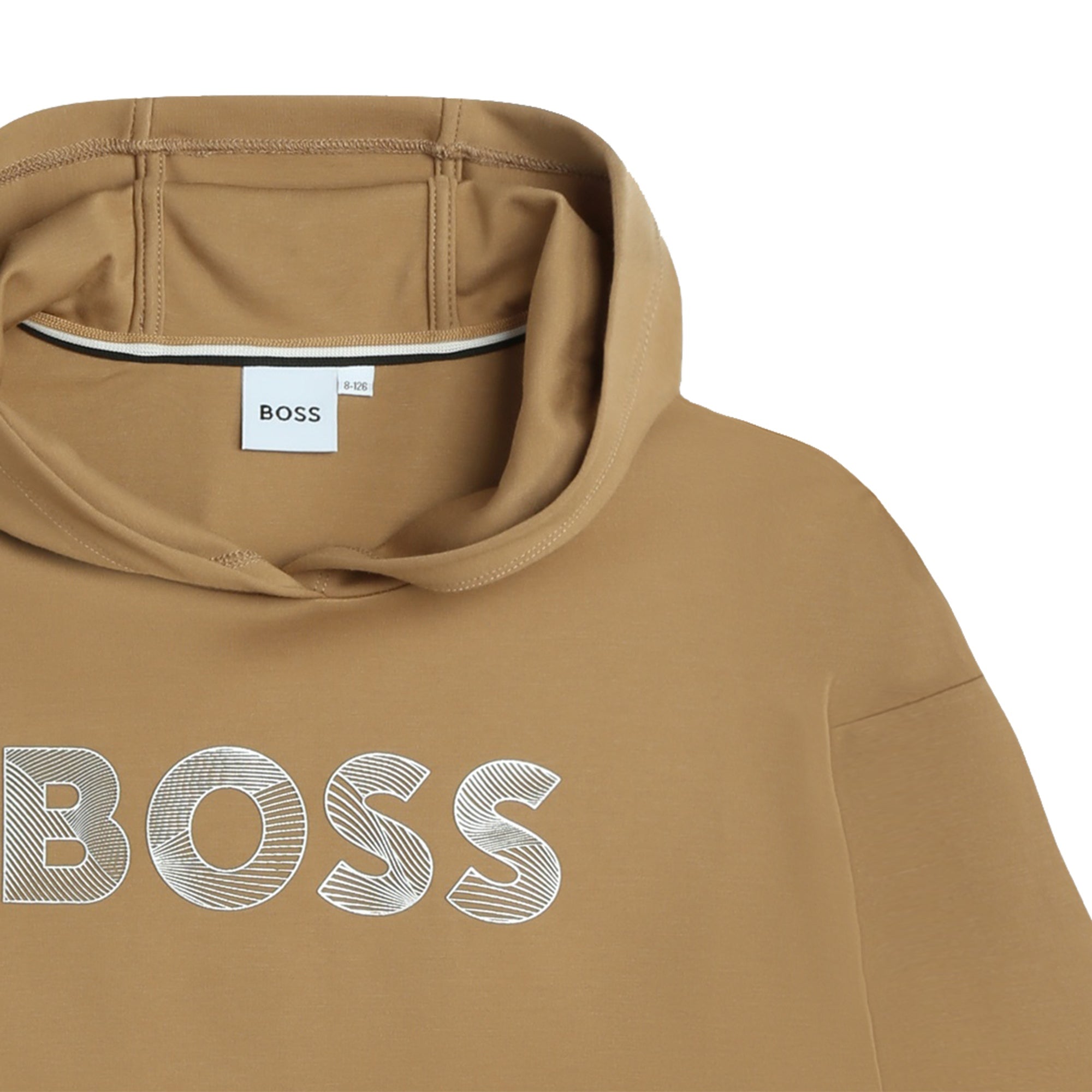 Buzo Hooded Camel Logotipo BOSS