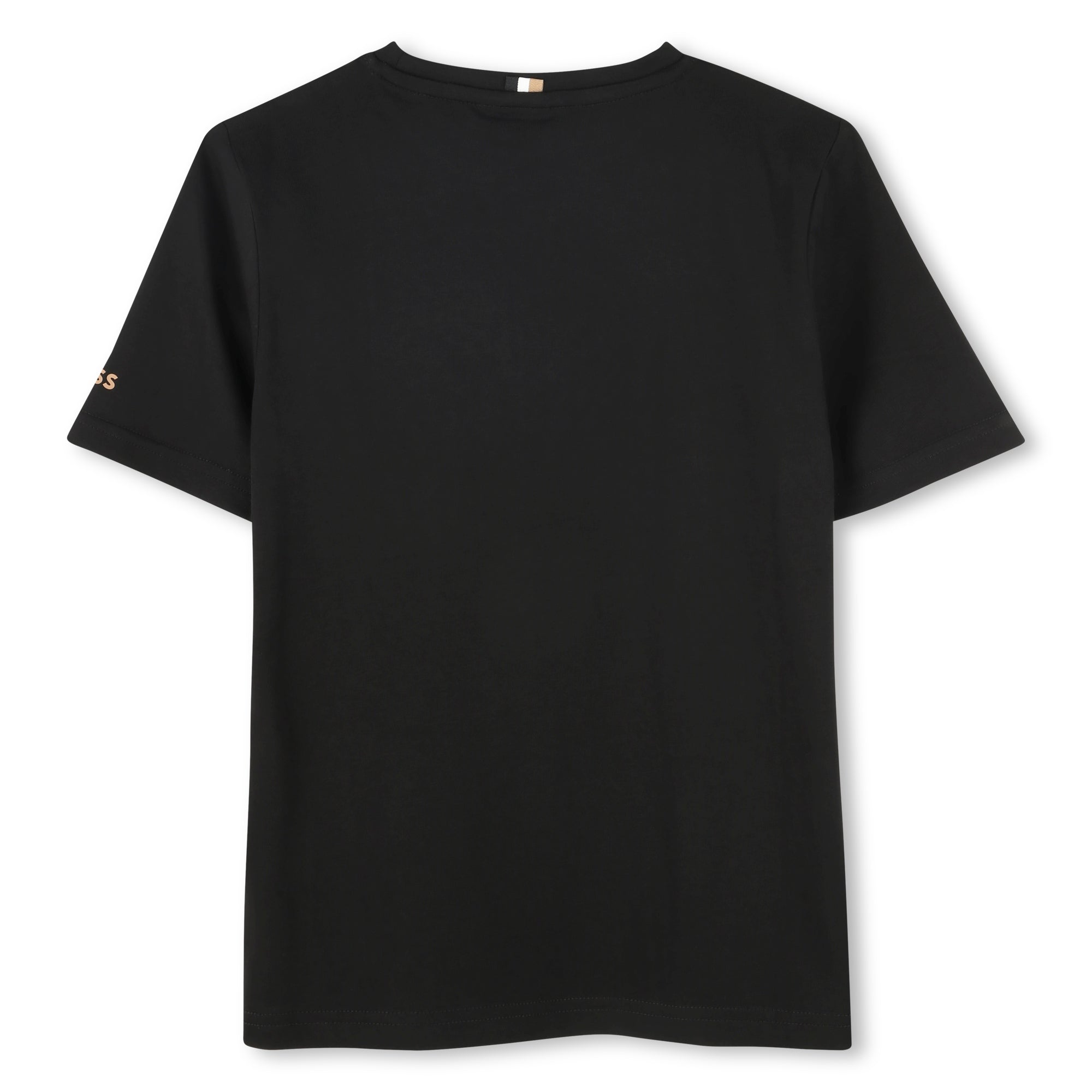 Camiseta Negra Estampado Doble B Niño