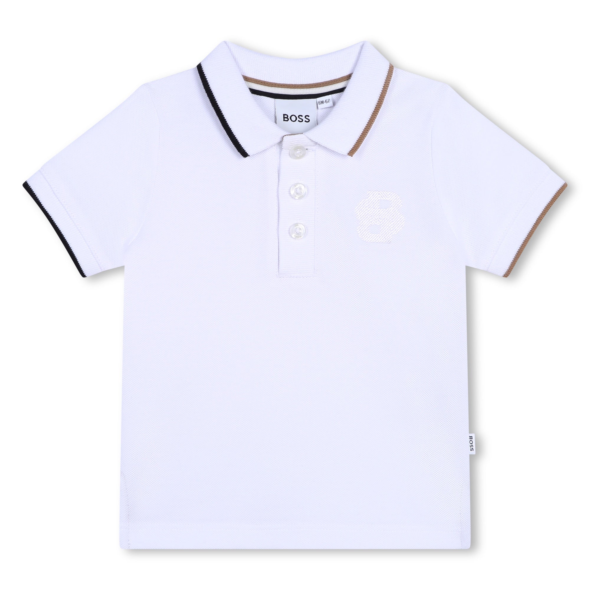 Polo Piqué Blanco Bebé