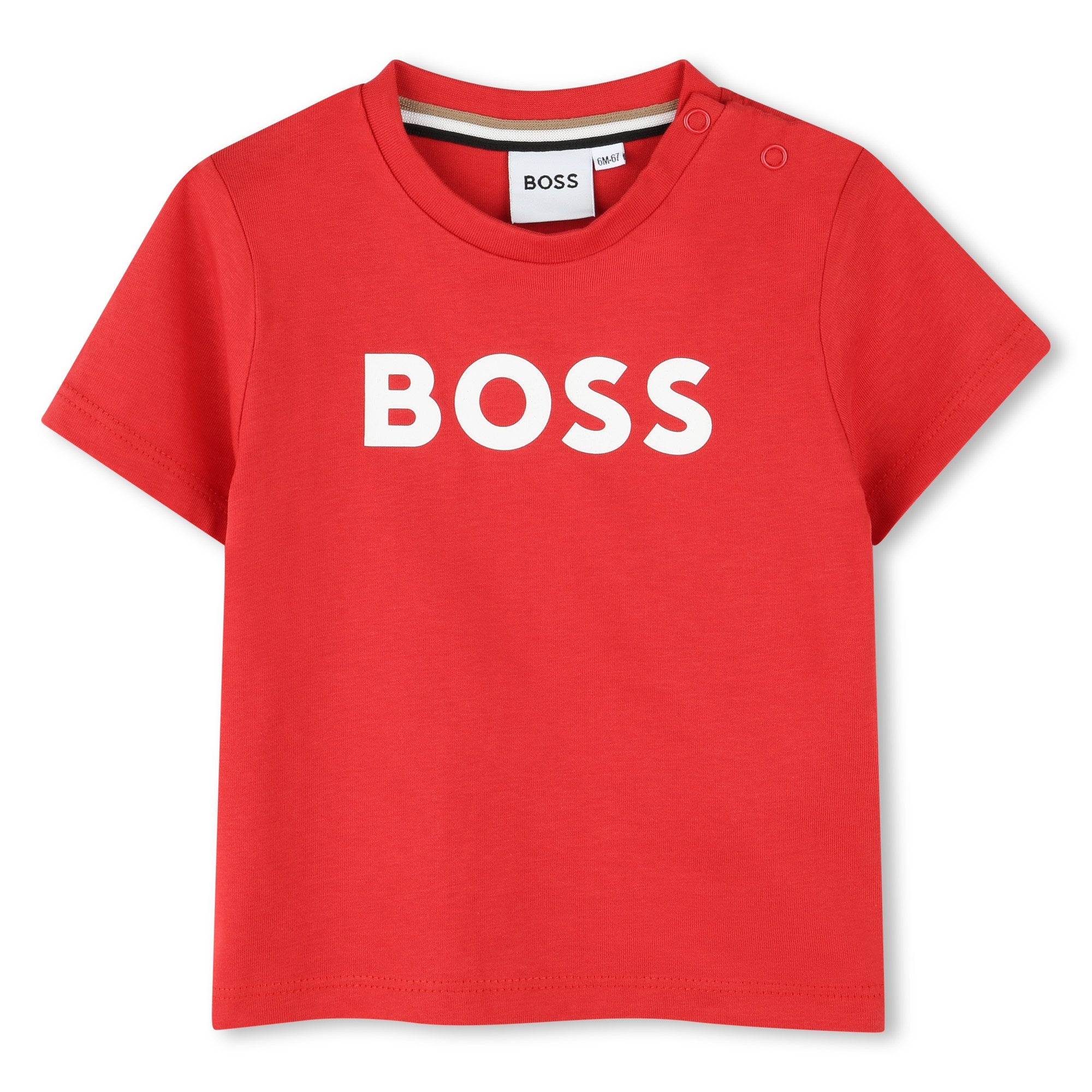 Camiseta Rojo Pimienta Estampado Frontal Bebé
