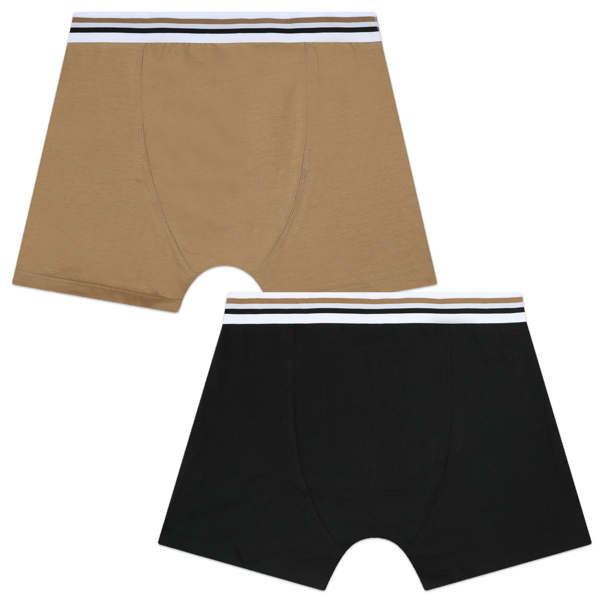 Set 2 Boxers Negro & Camel Niño