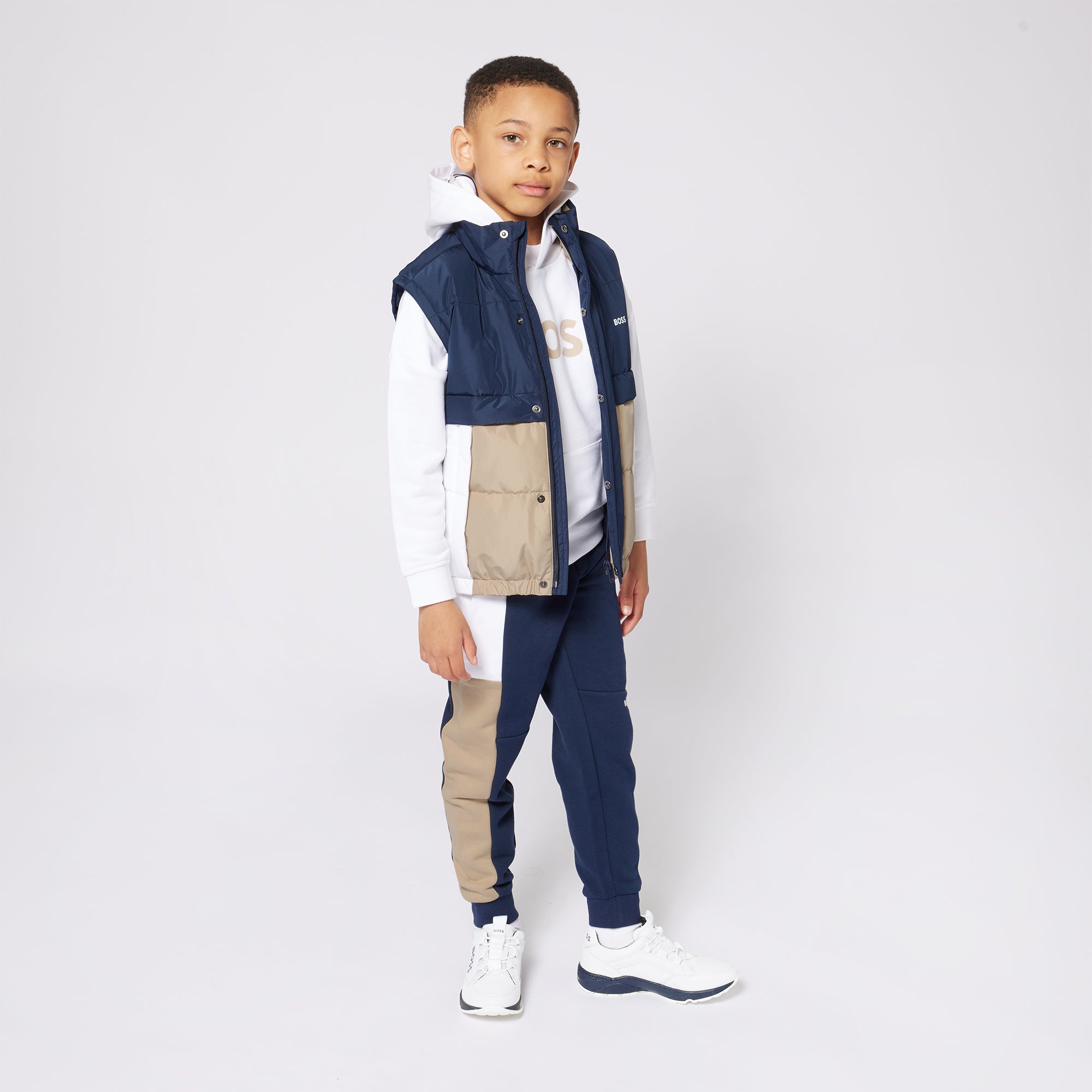 Joggers Azul Paneles Niño