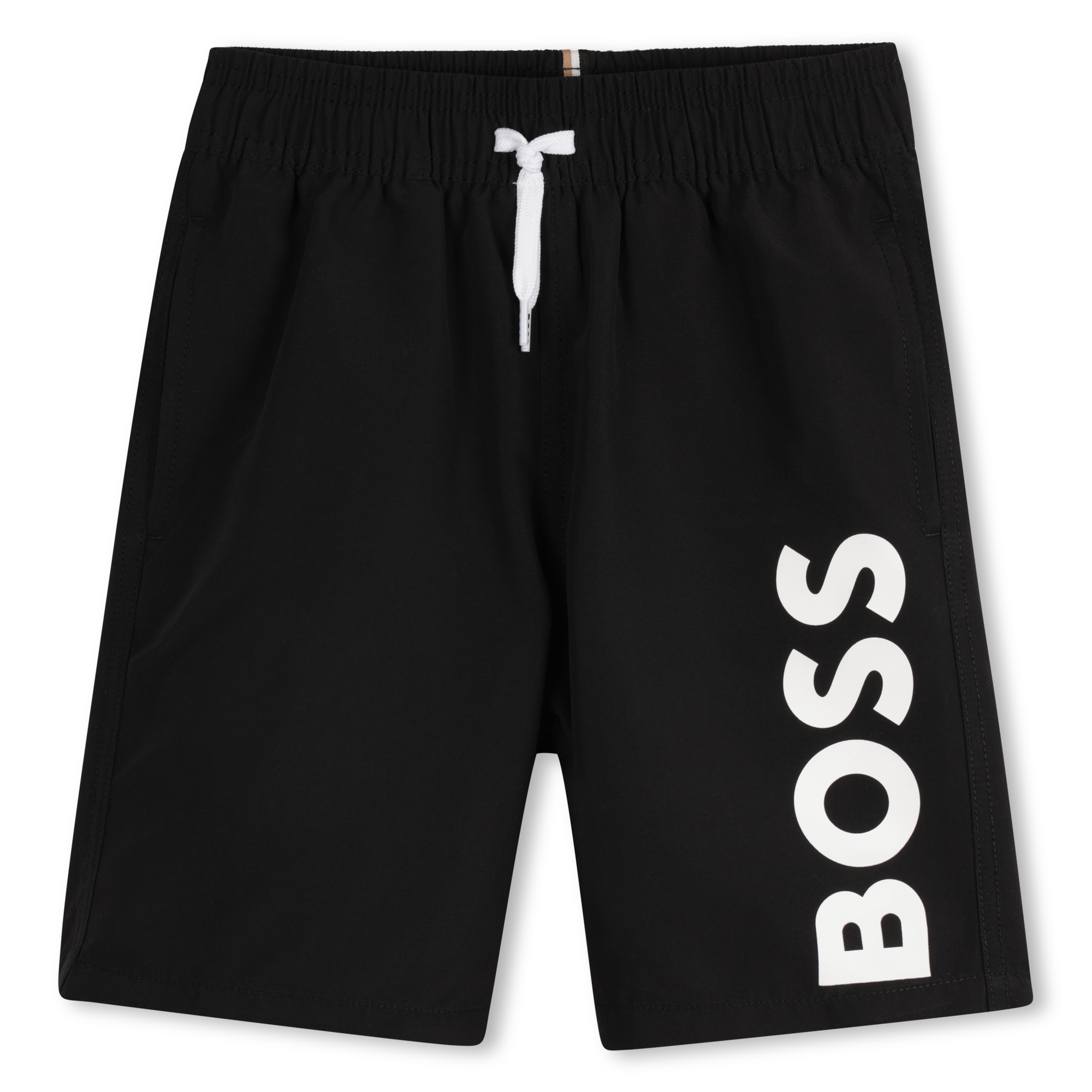 Bermuda Surf Negro Secado Rápido Niño