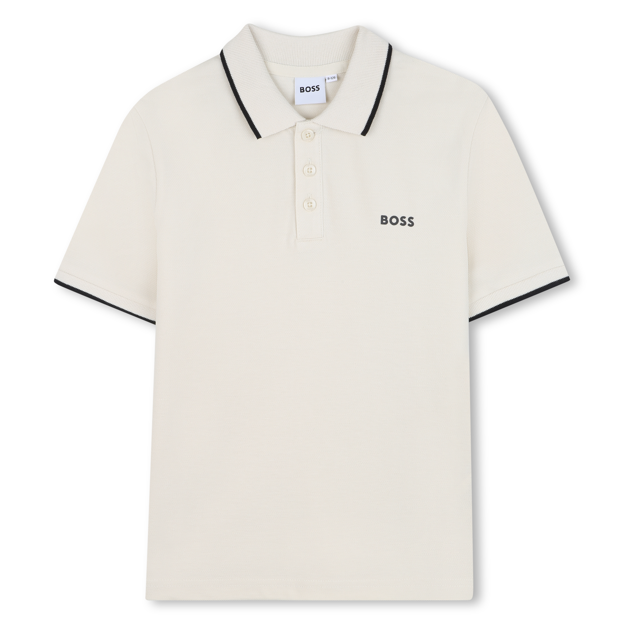 Polo Piqué Algodón Vainilla Niño