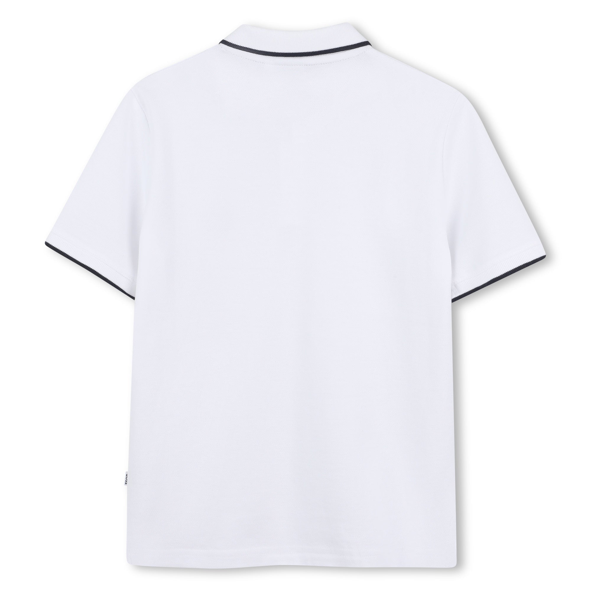 Polo Piqué Algodón Blanco Double B Niño