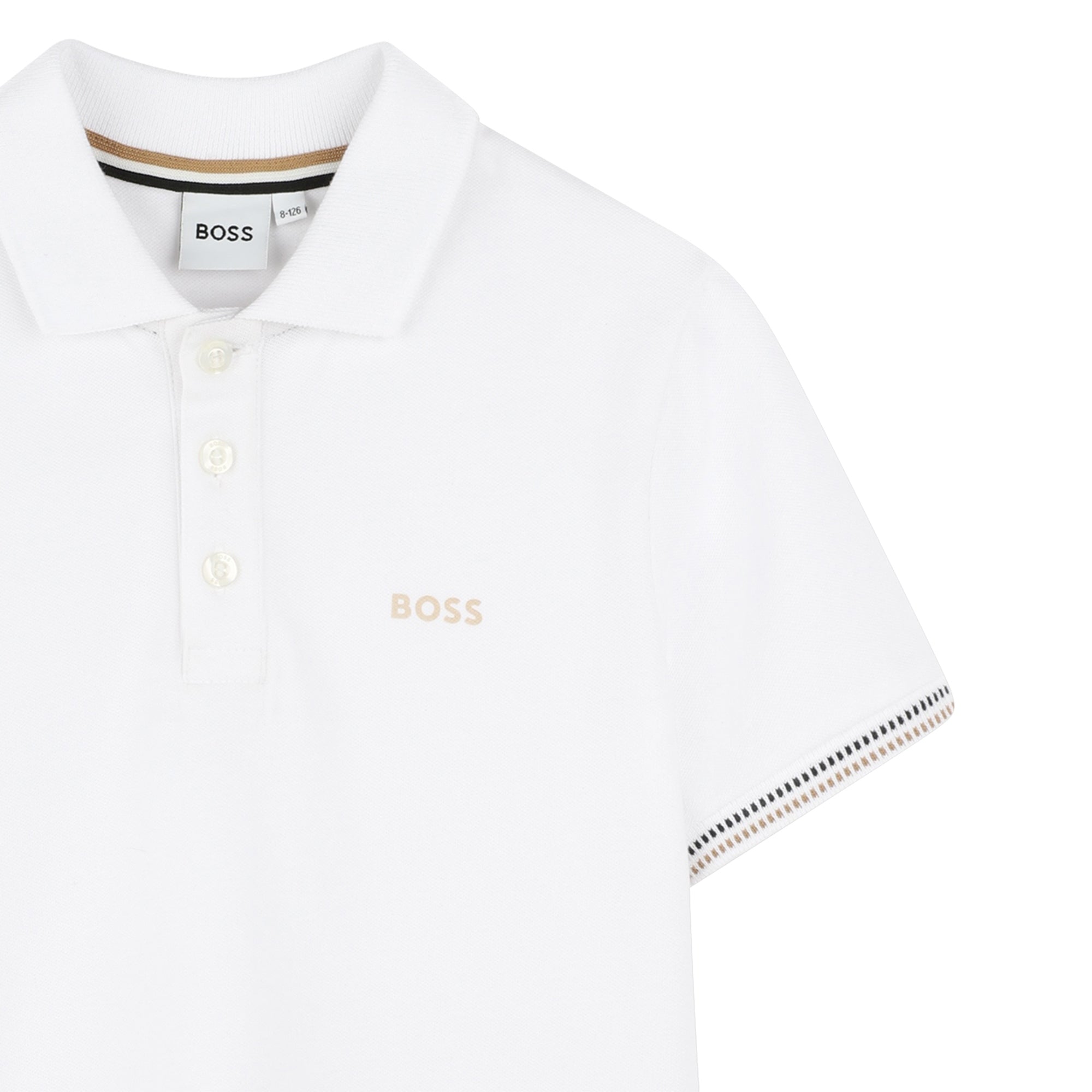 Polo Piqué Blanca Niño