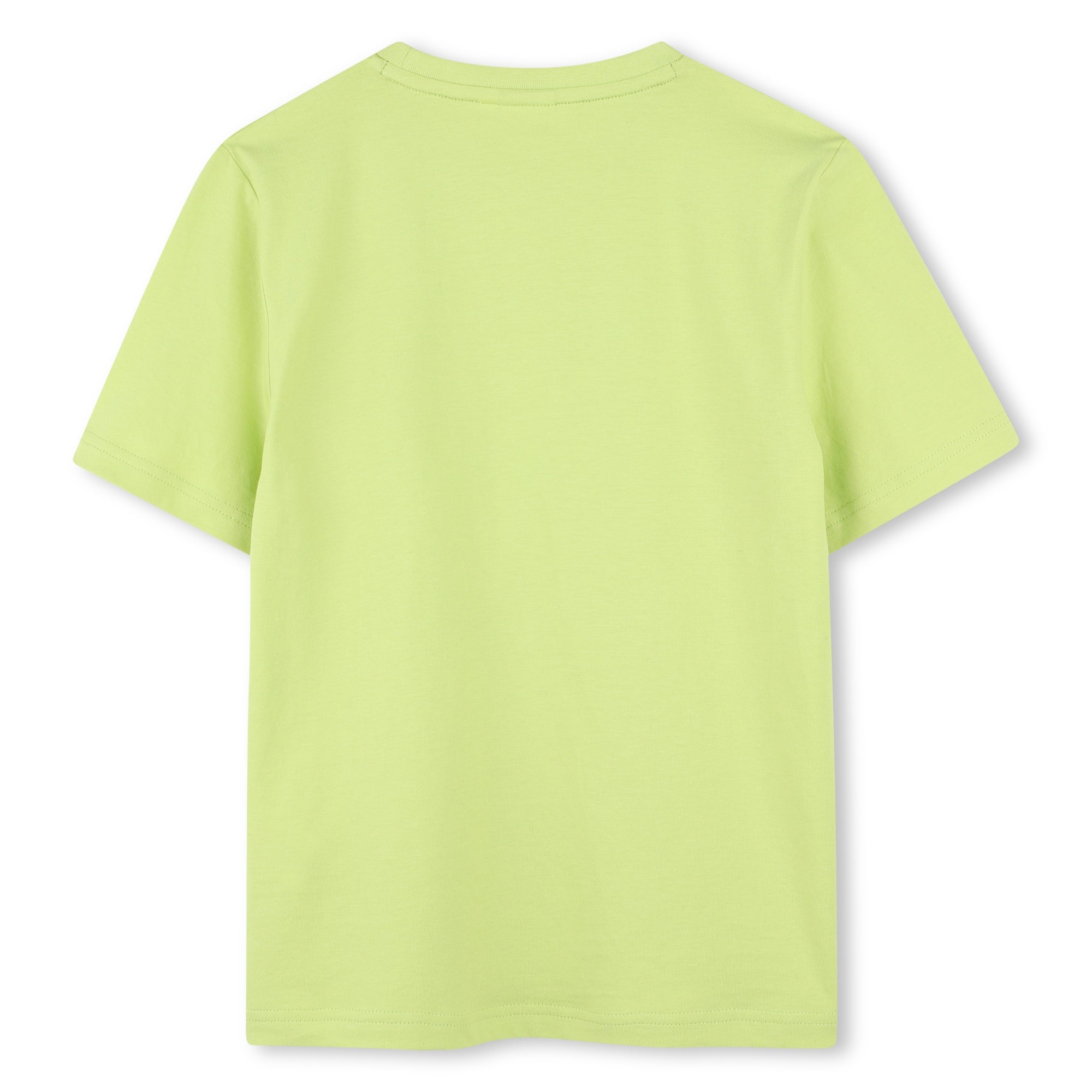 Camiseta Algodón Verde Manzana Logotipo Icónico Niño