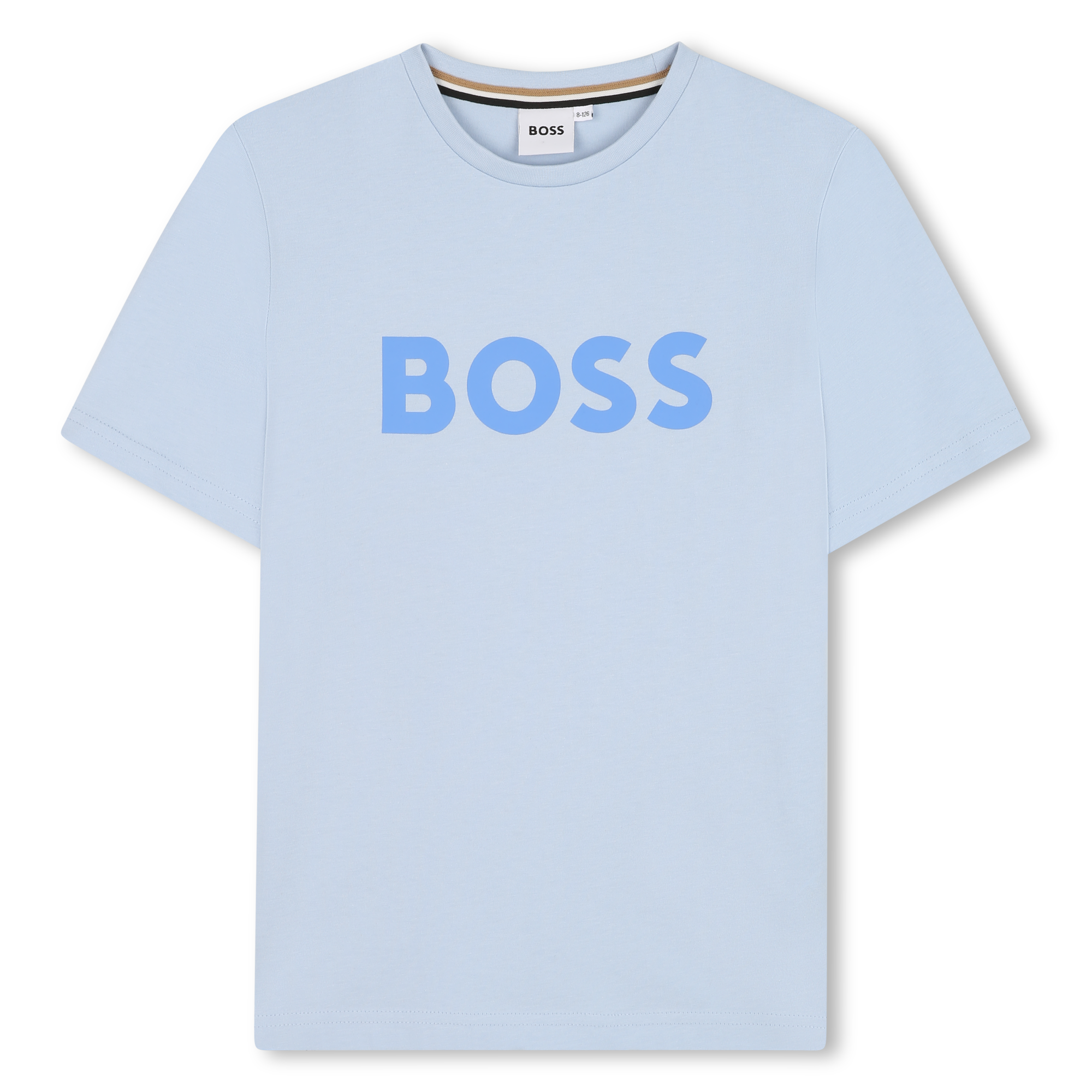 Camiseta Algodón Azul Persa Logotipo Icónico Niño