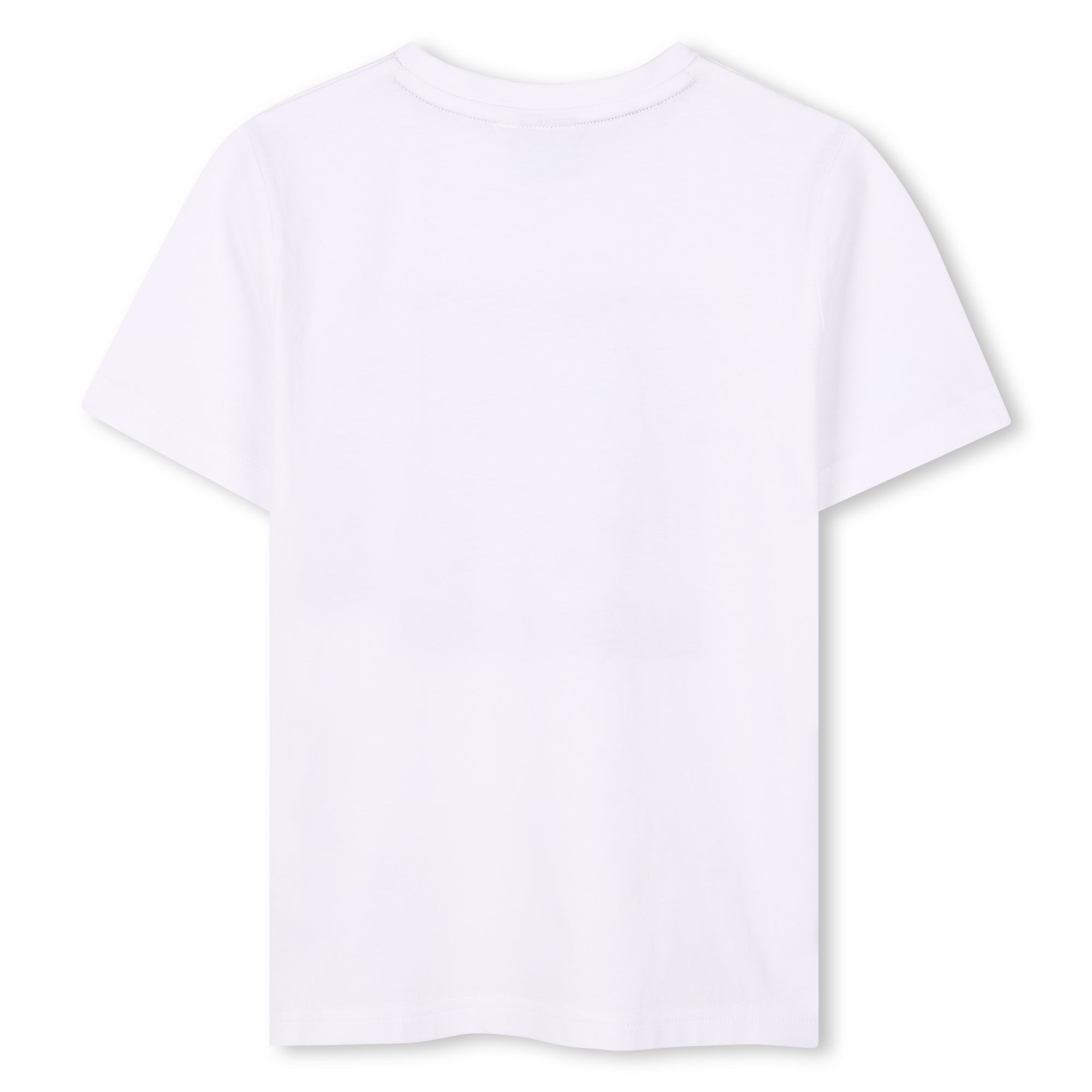 Camiseta Algodón Blanco Ilustración Laurel Niño