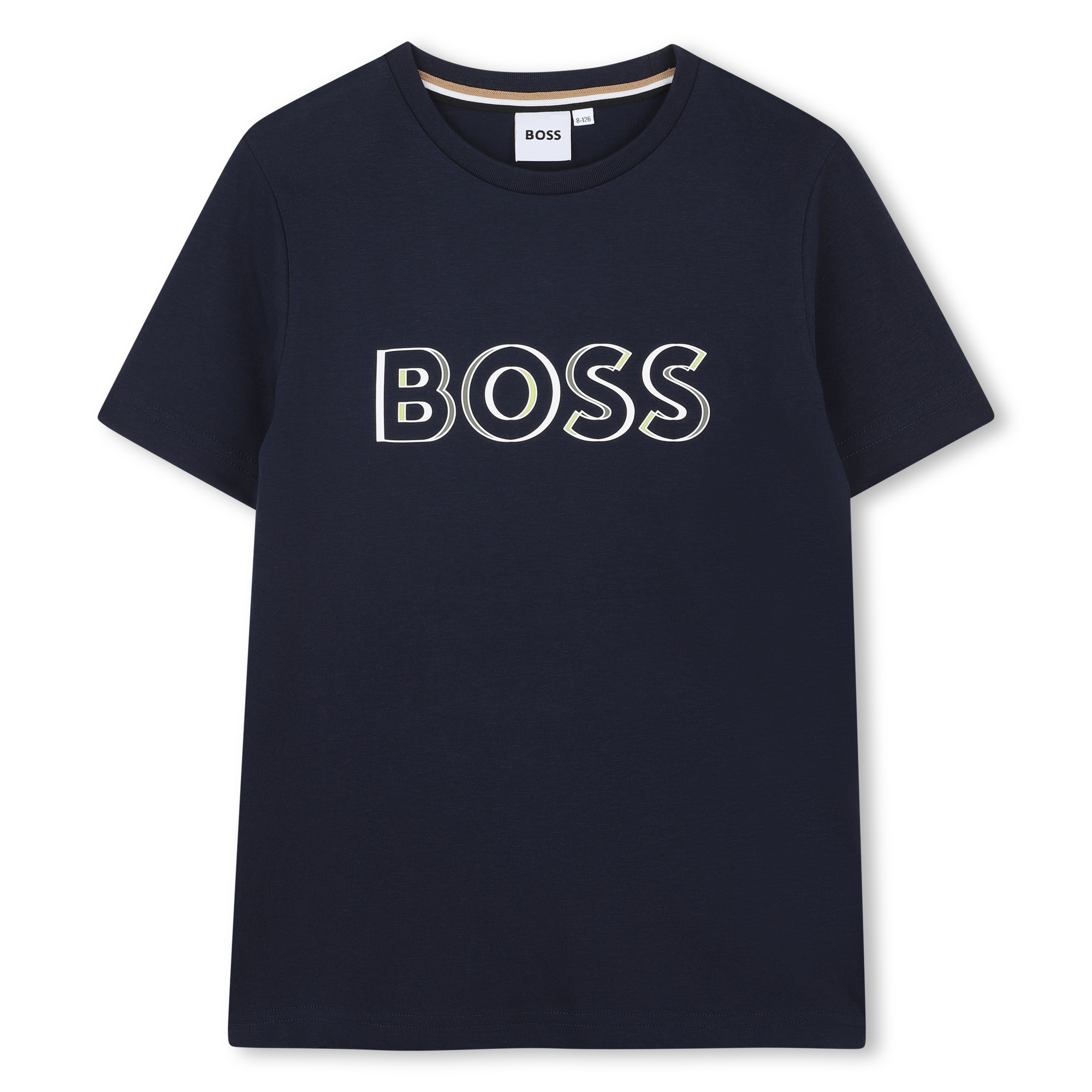 Camiseta Algodón Azul Logotipo Fantasía Niño