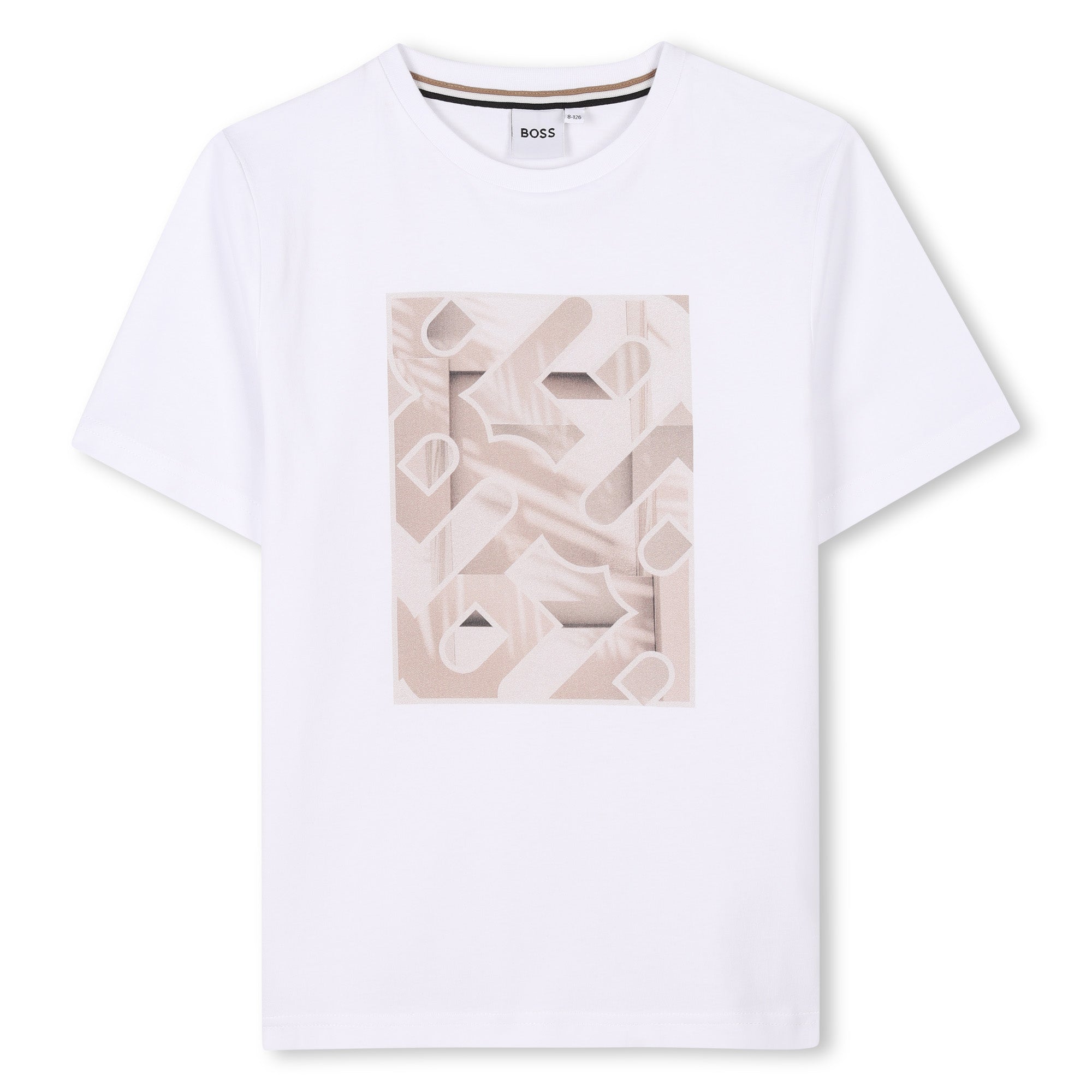 Camiseta Algodón Blanca Ilustración Niño