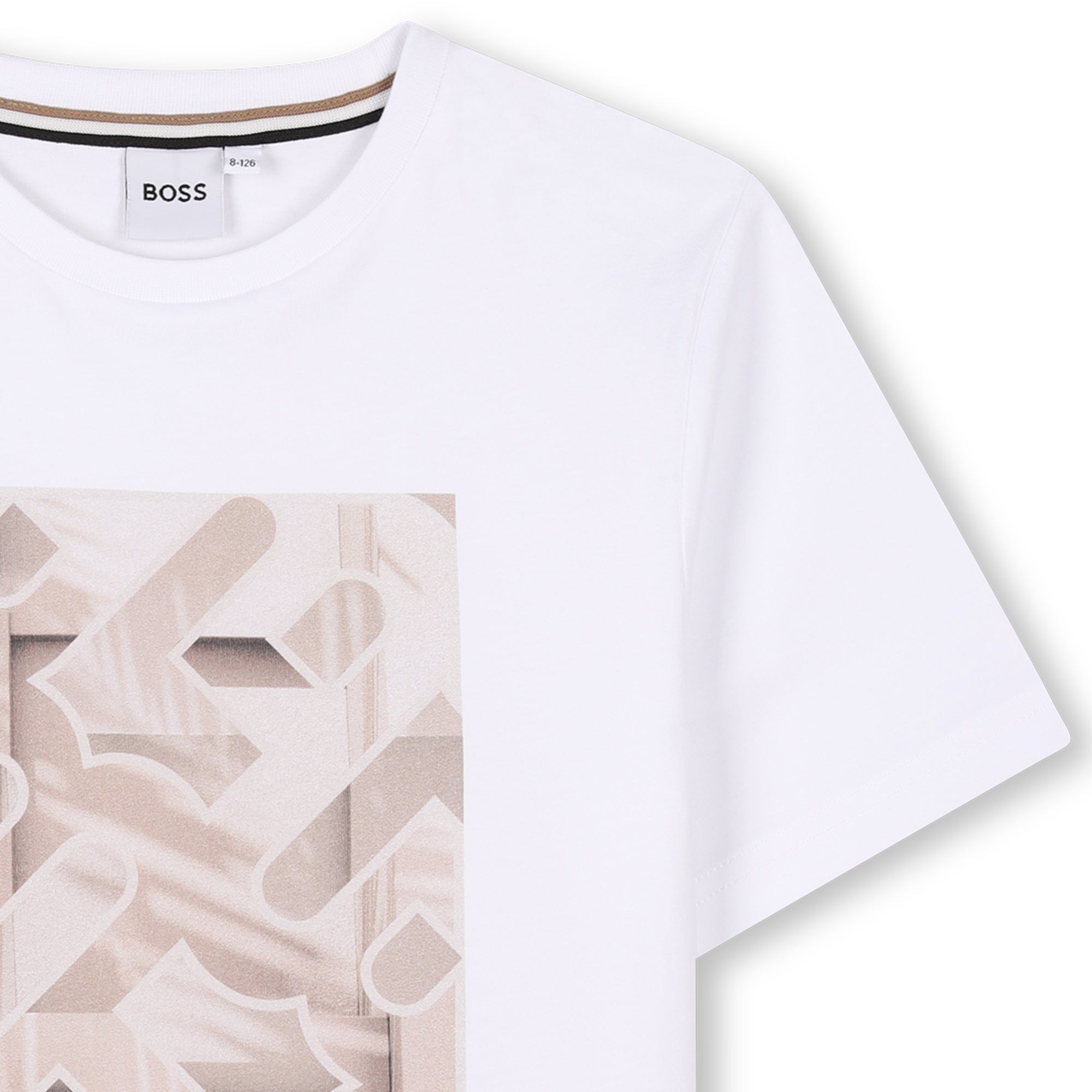 Camiseta Algodón Blanca Ilustración Niño