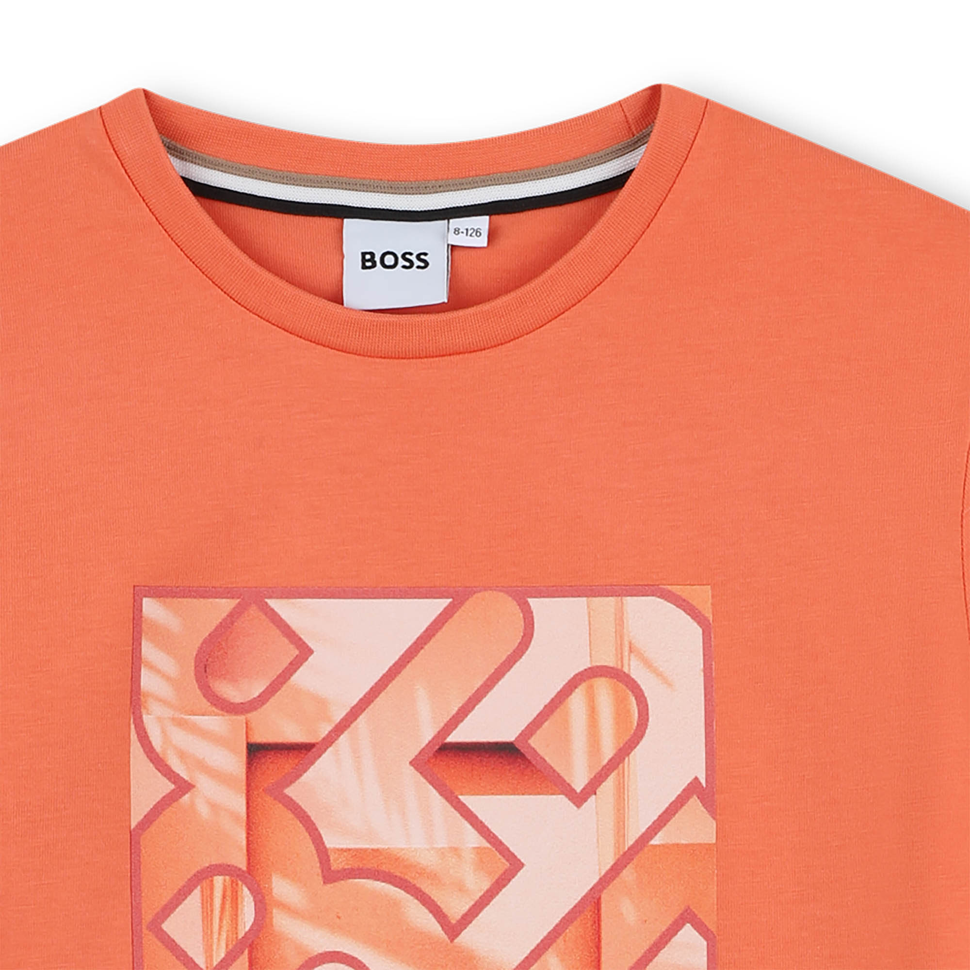 Camiseta Algodón Mango Ilustración Niño