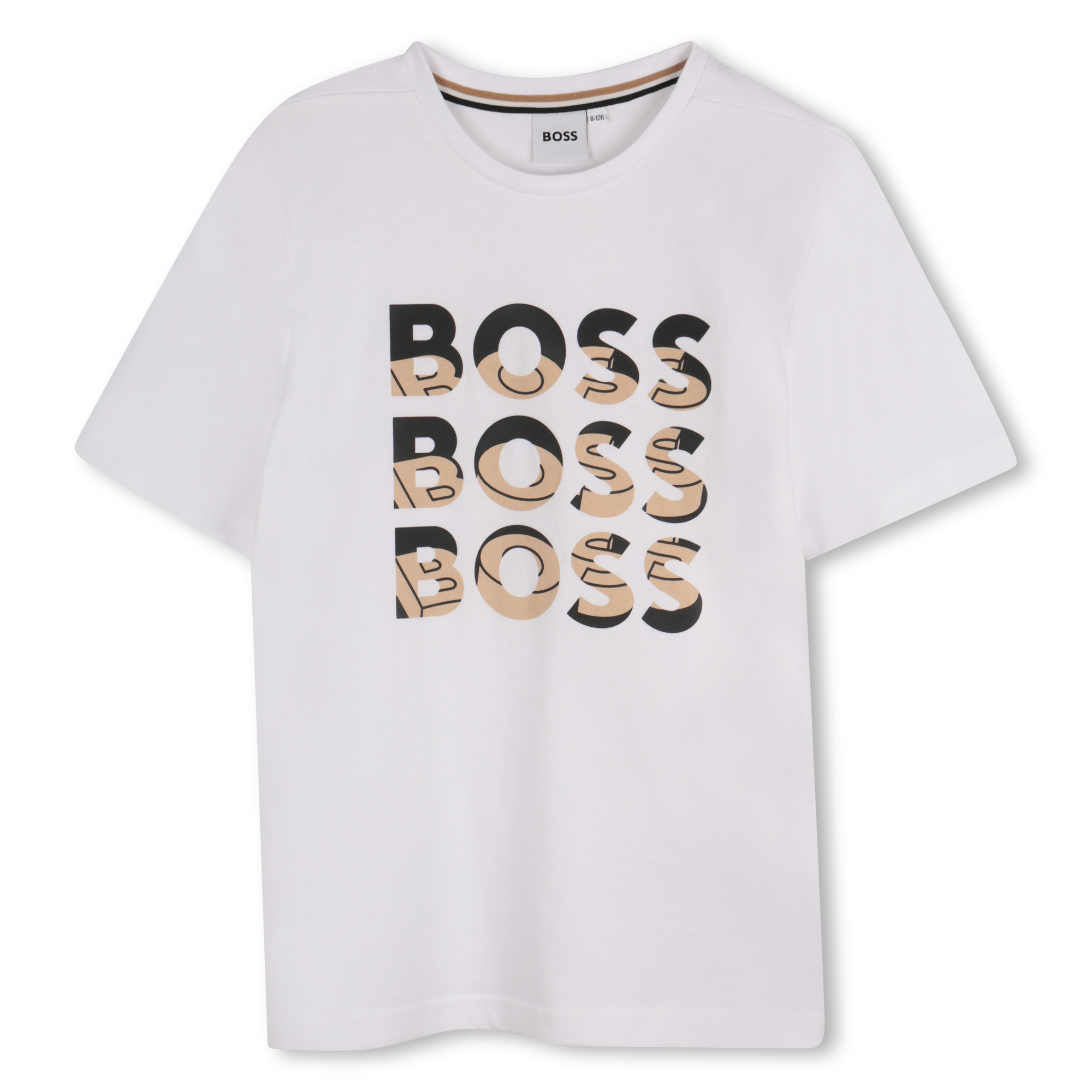 Camiseta Algodón Blanca Multilogo Niño
