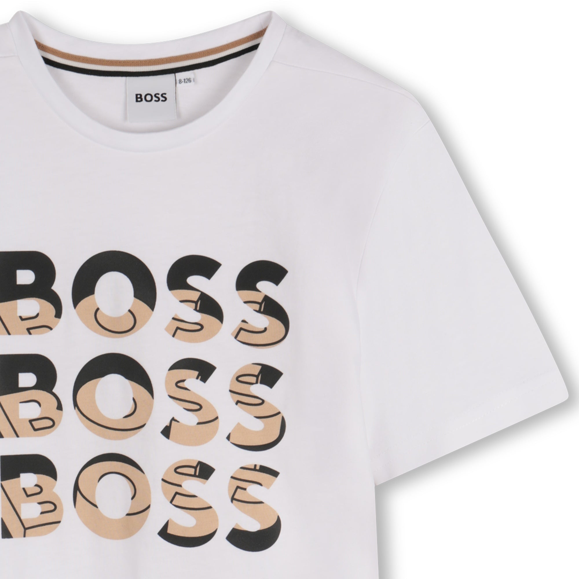 Camiseta Algodón Blanca Multilogo Niño