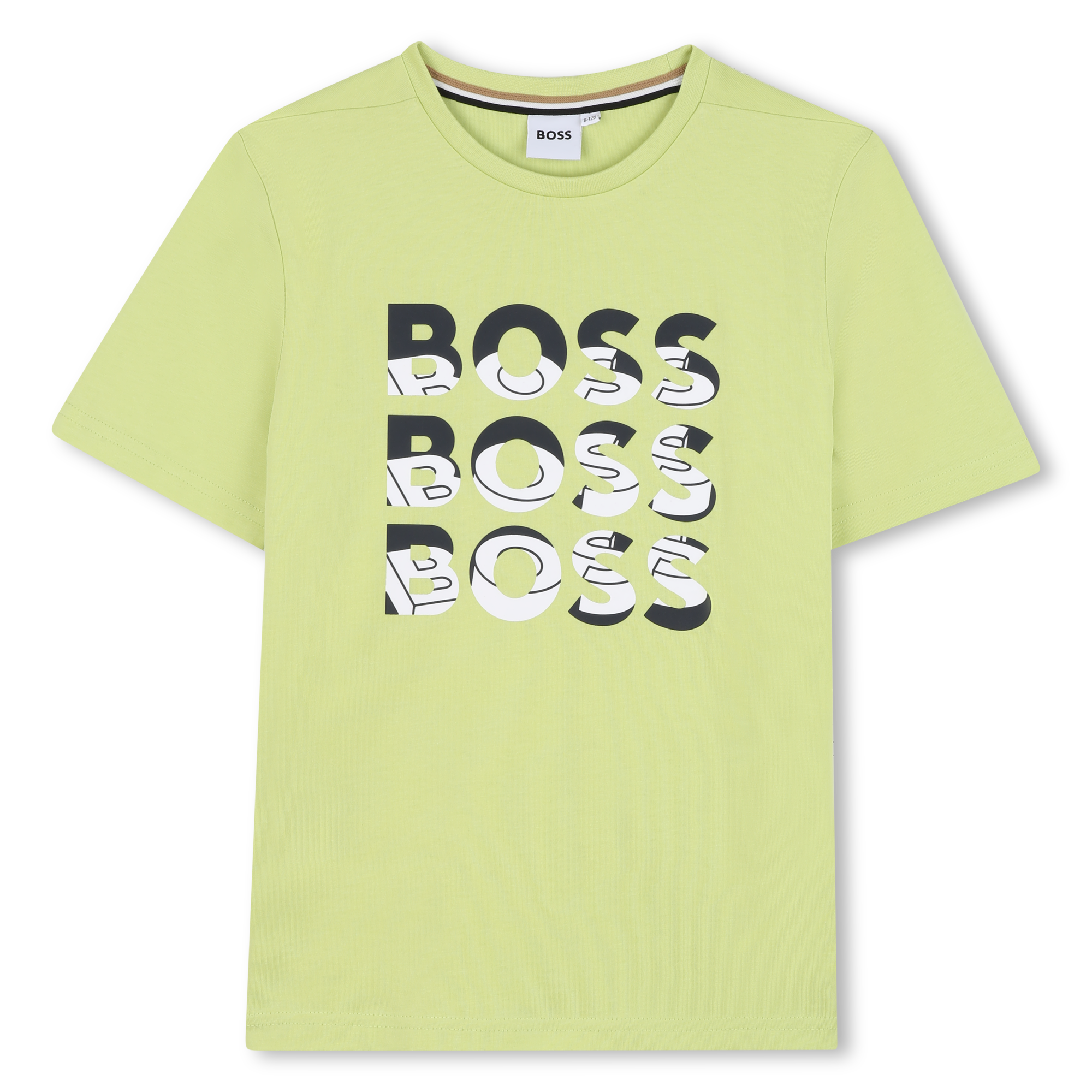 Camiseta Algodón Verde Manzana Multilogo Niño