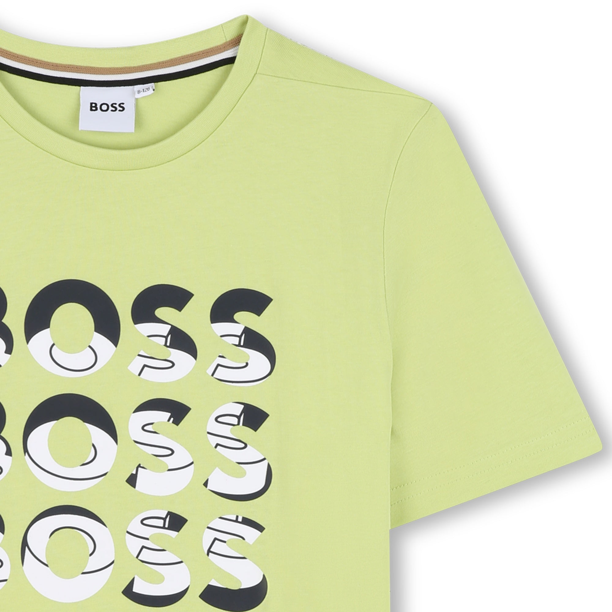 Camiseta Algodón Verde Manzana Multilogo Niño