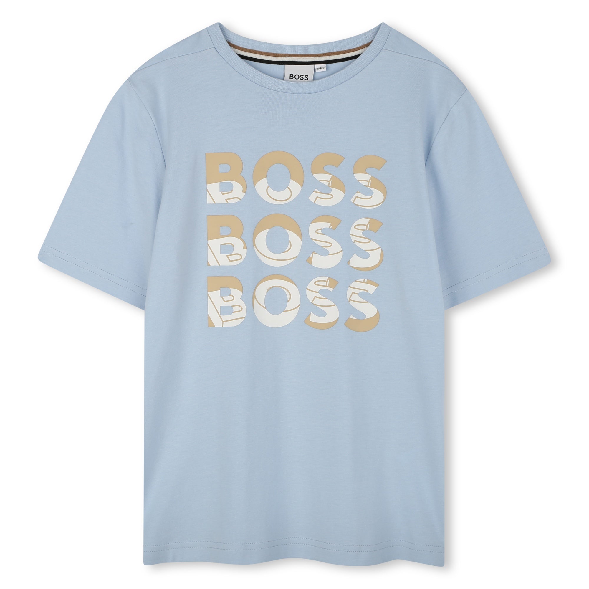 Camiseta Algodón Azul Persa Multilogo Niño