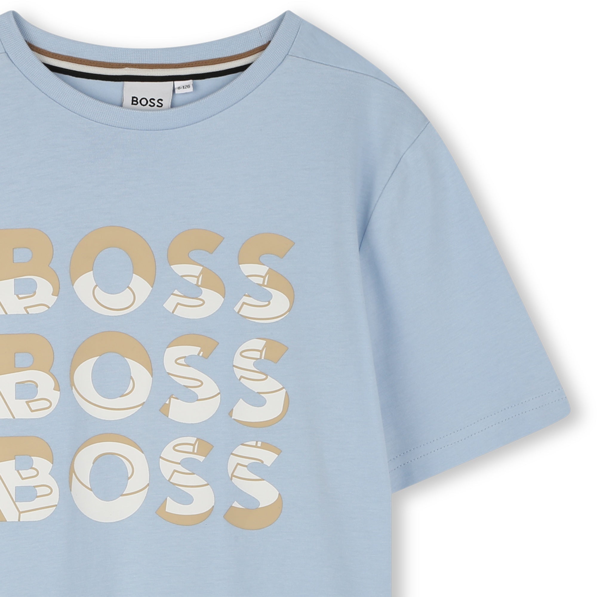 Camiseta Algodón Azul Persa Multilogo Niño