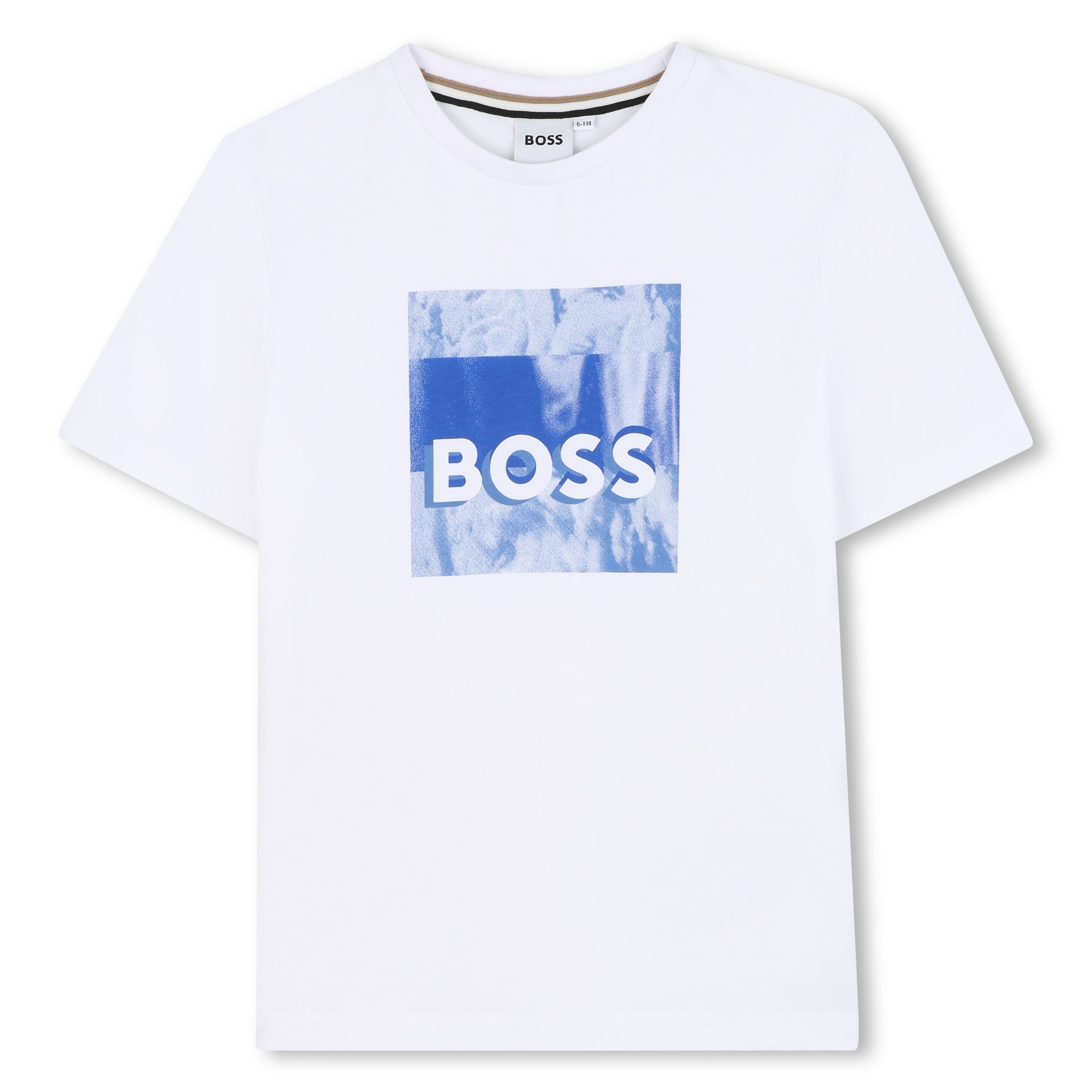 Camiseta Algodón Blanco Ilustración Niño