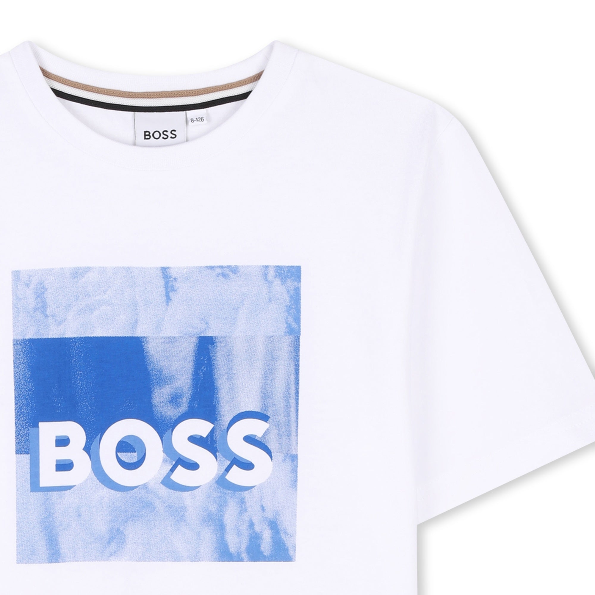 Camiseta Algodón Blanco Ilustración Niño