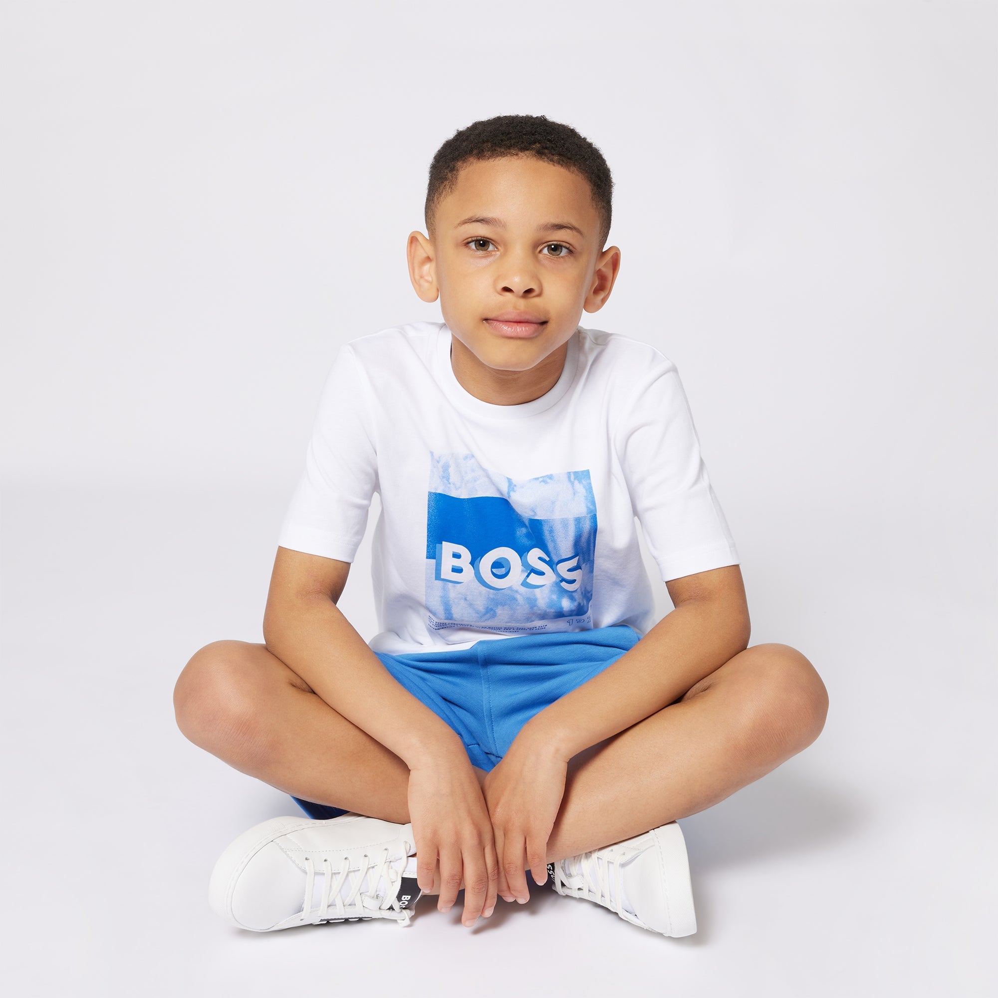 Camiseta Algodón Blanco Ilustración Niño