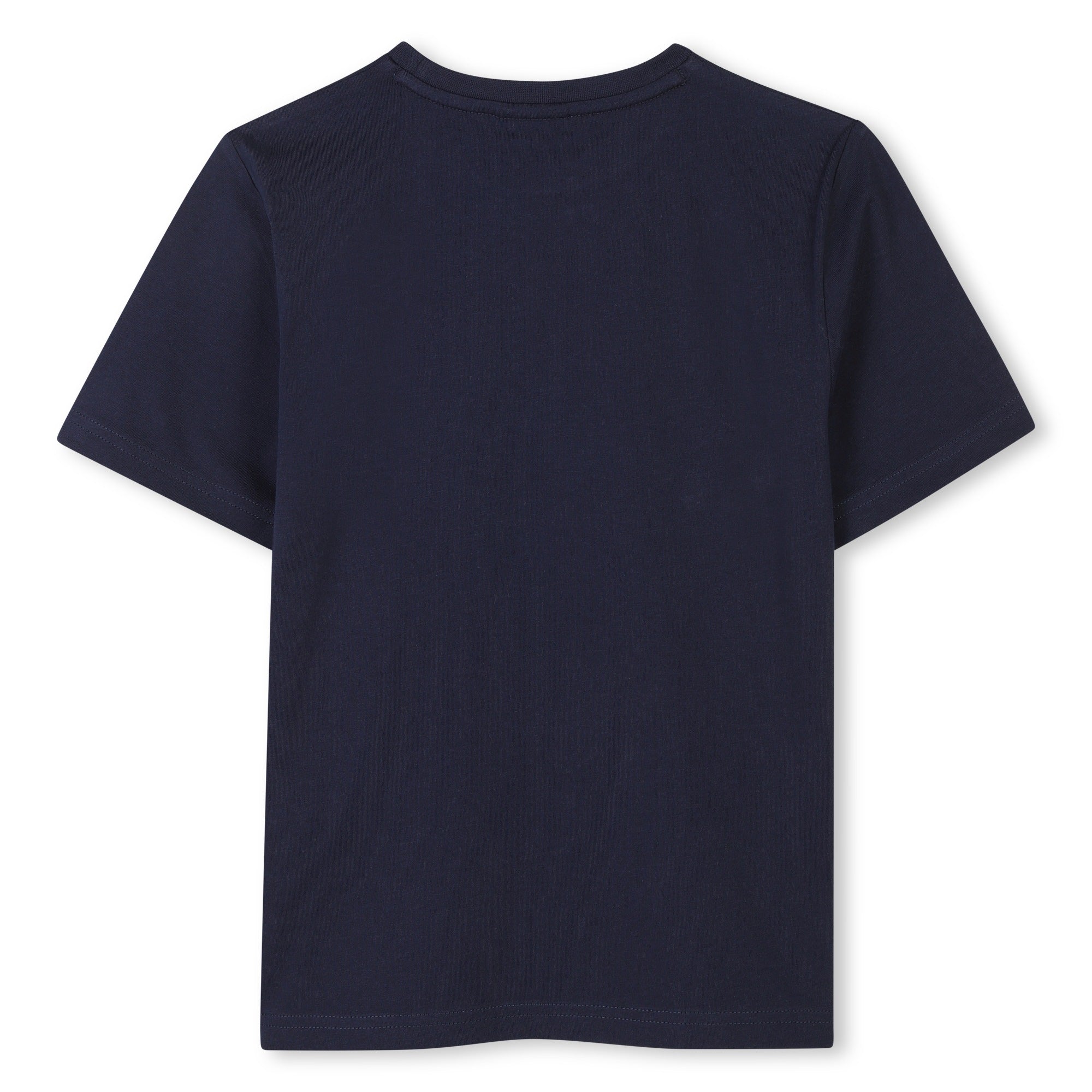 Camiseta Algodón Azul Ilustración Niño