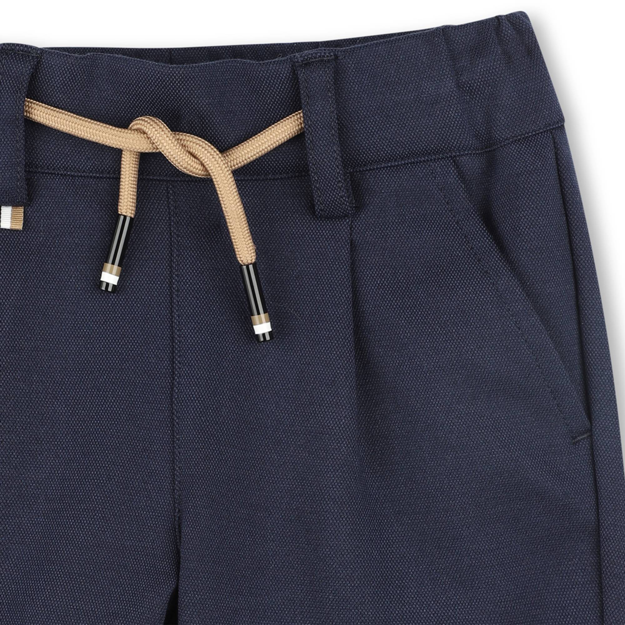 Bermuda Azul Cordón Casual Bebé