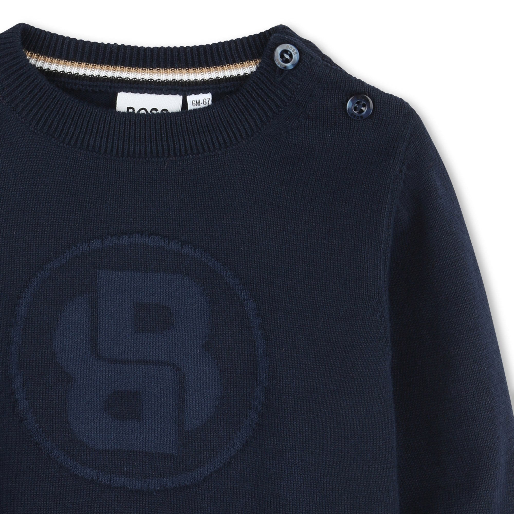 Sweater Tejido Algodón Azul Double B Bebé