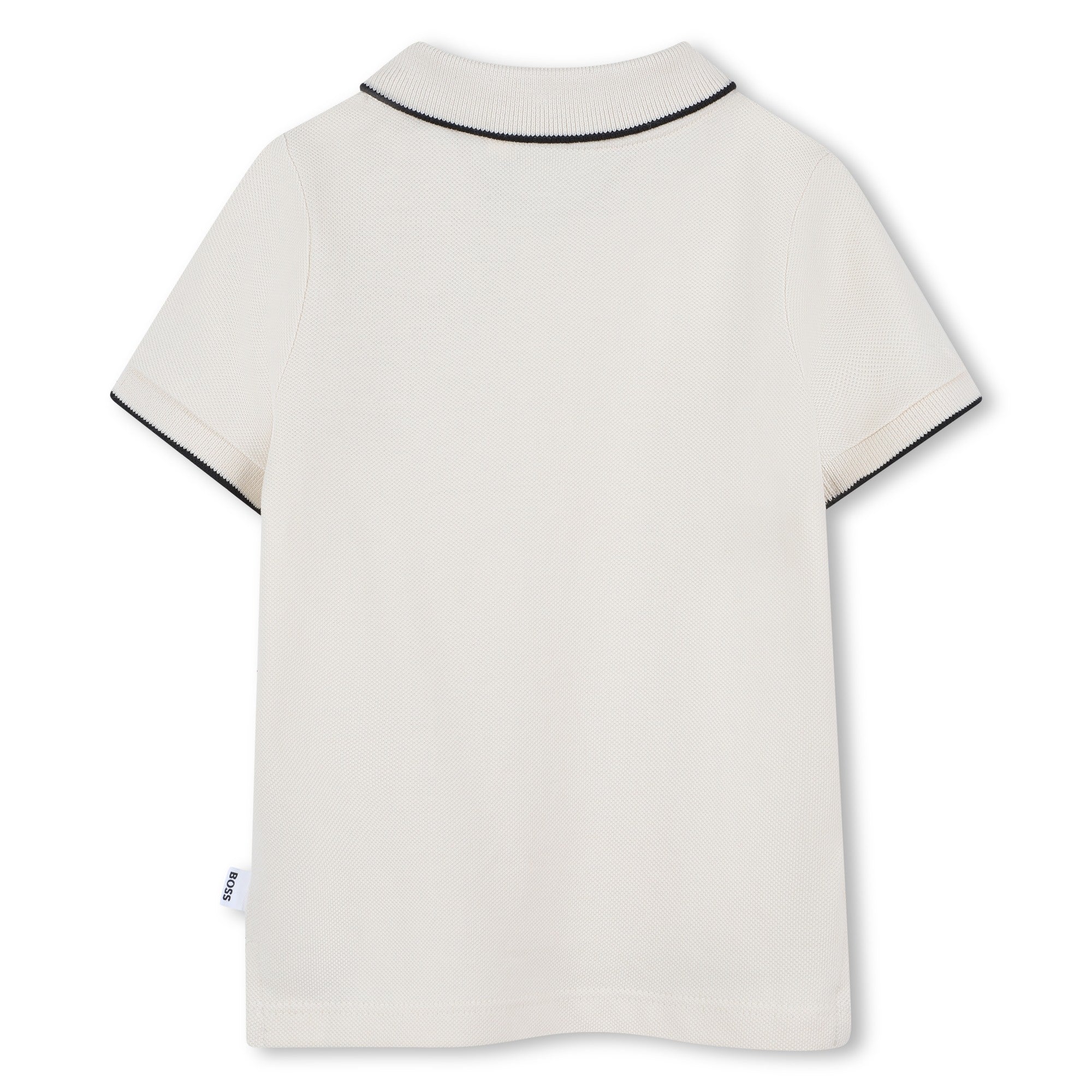 Polo Piqué Algodón Vainilla Bebé