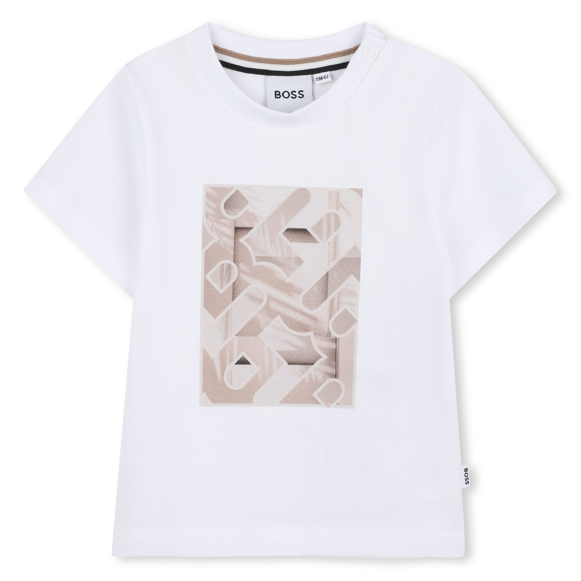 Camiseta Algodón Blanca Ilustración Bebé