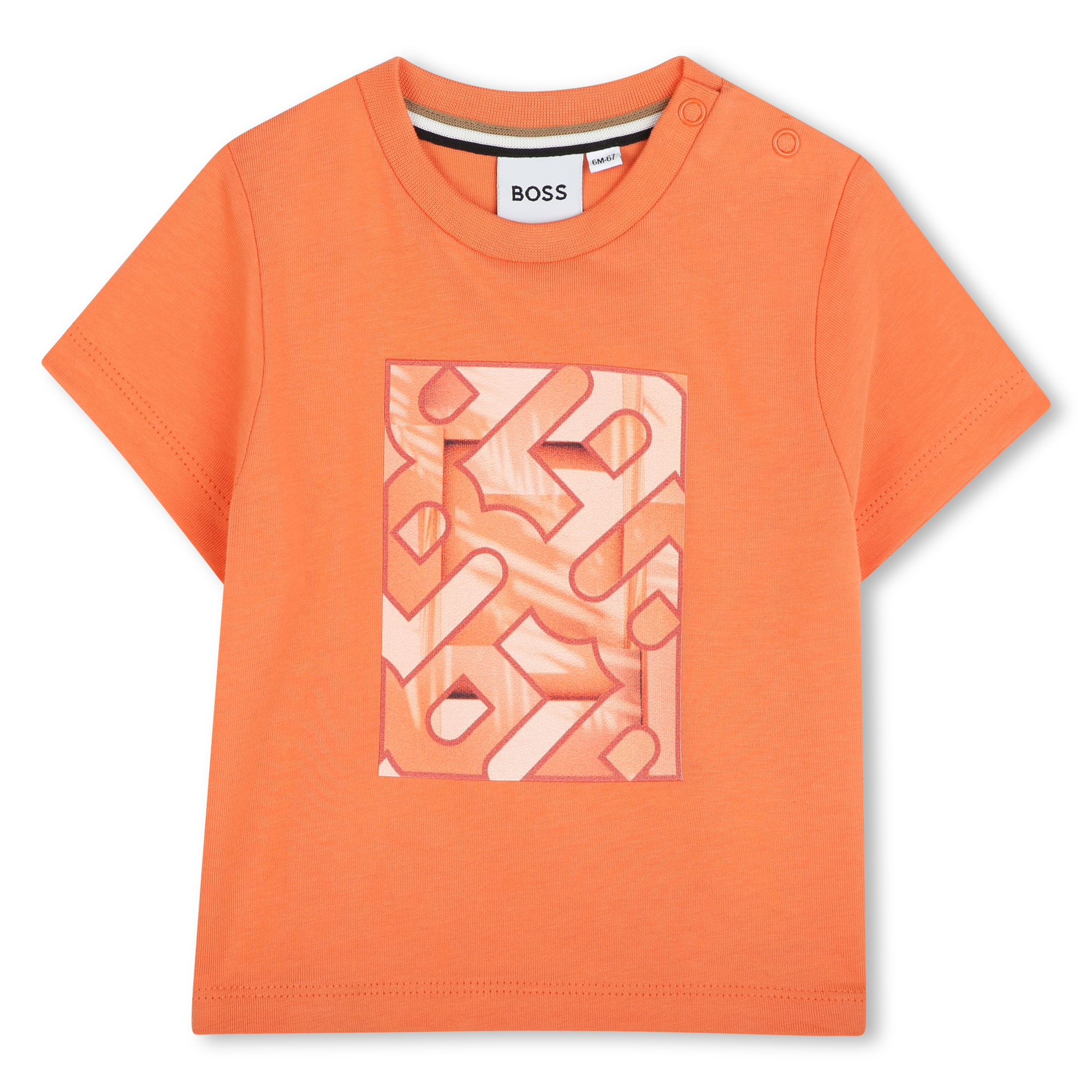 Camiseta Algodón Mango Ilustración Bebé