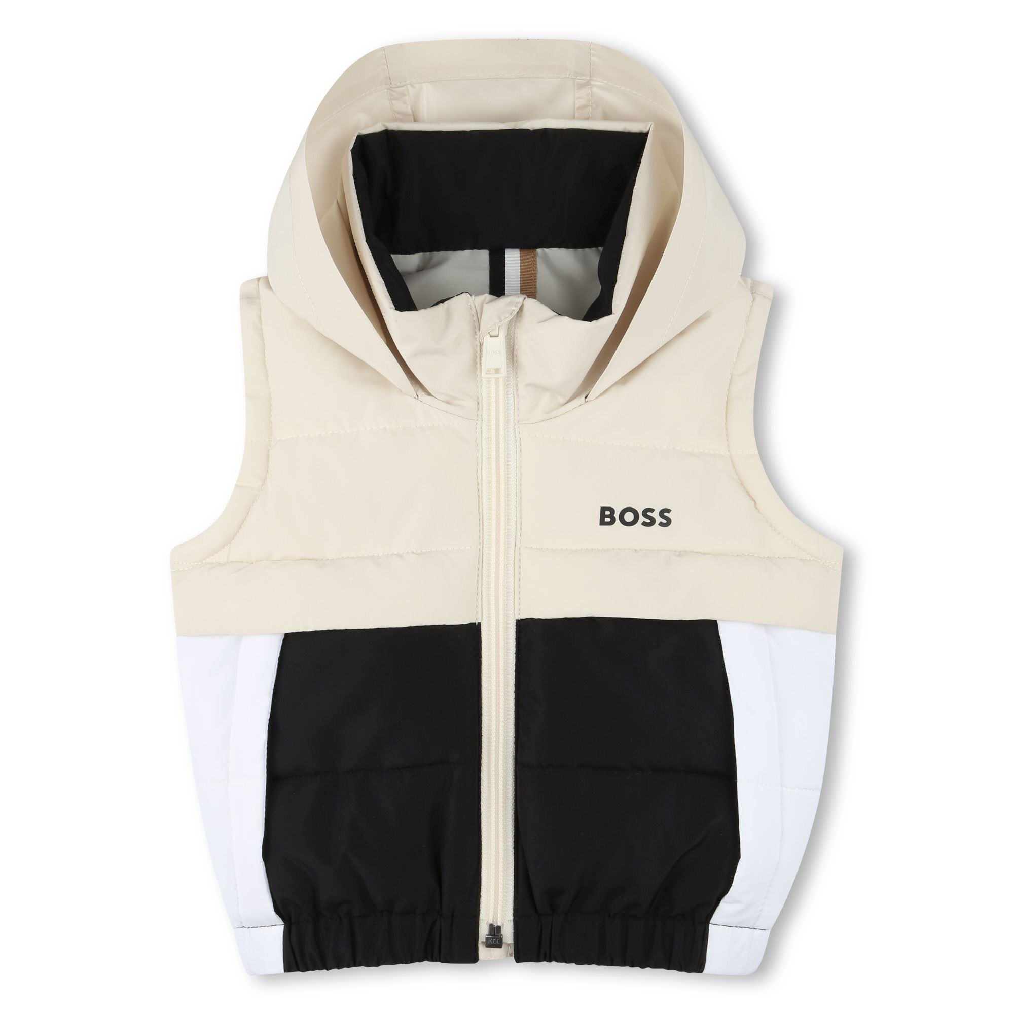 Chaleco Hooded Poliéster Vainilla Paneles Bebé