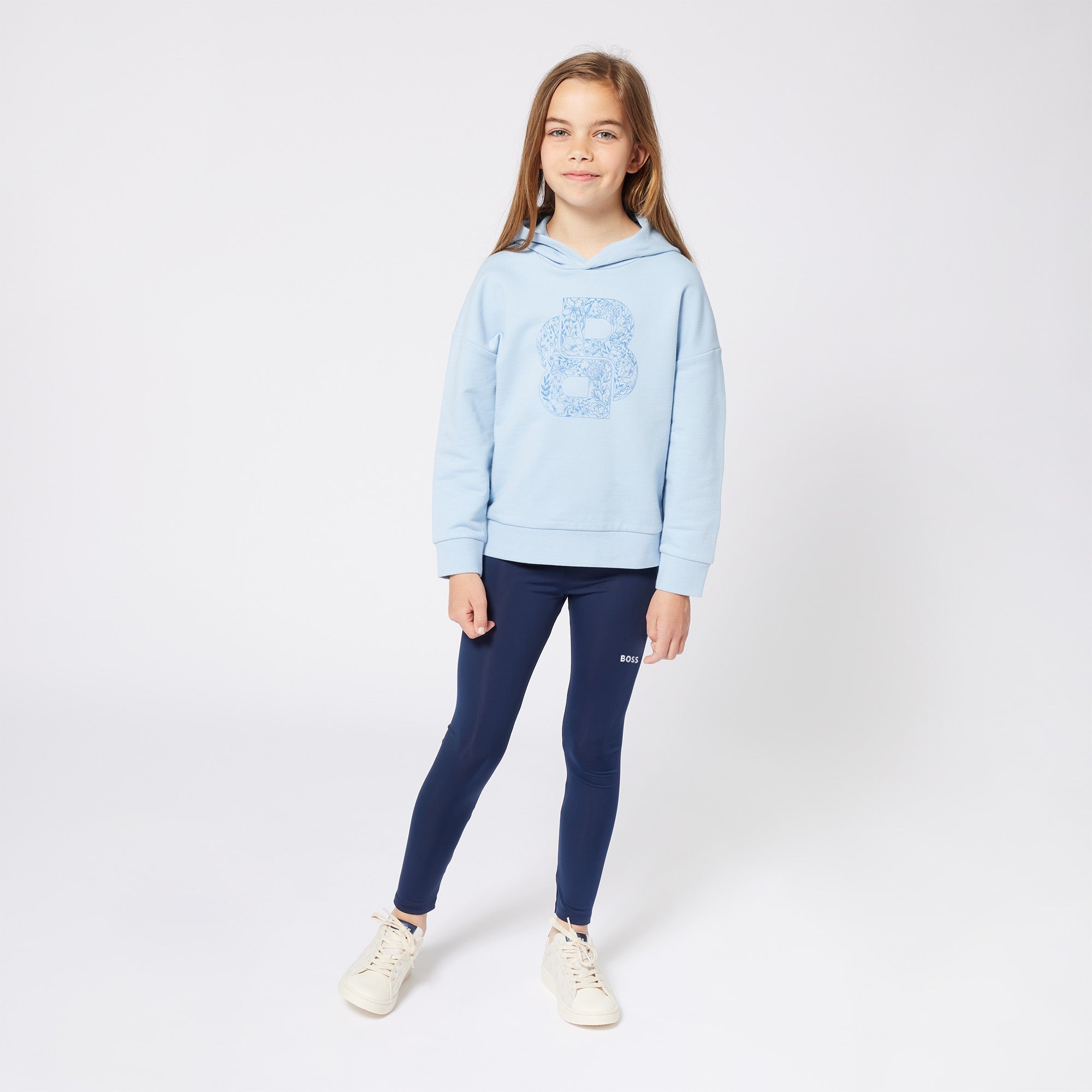 buzo Hooded Azul Persa Niña