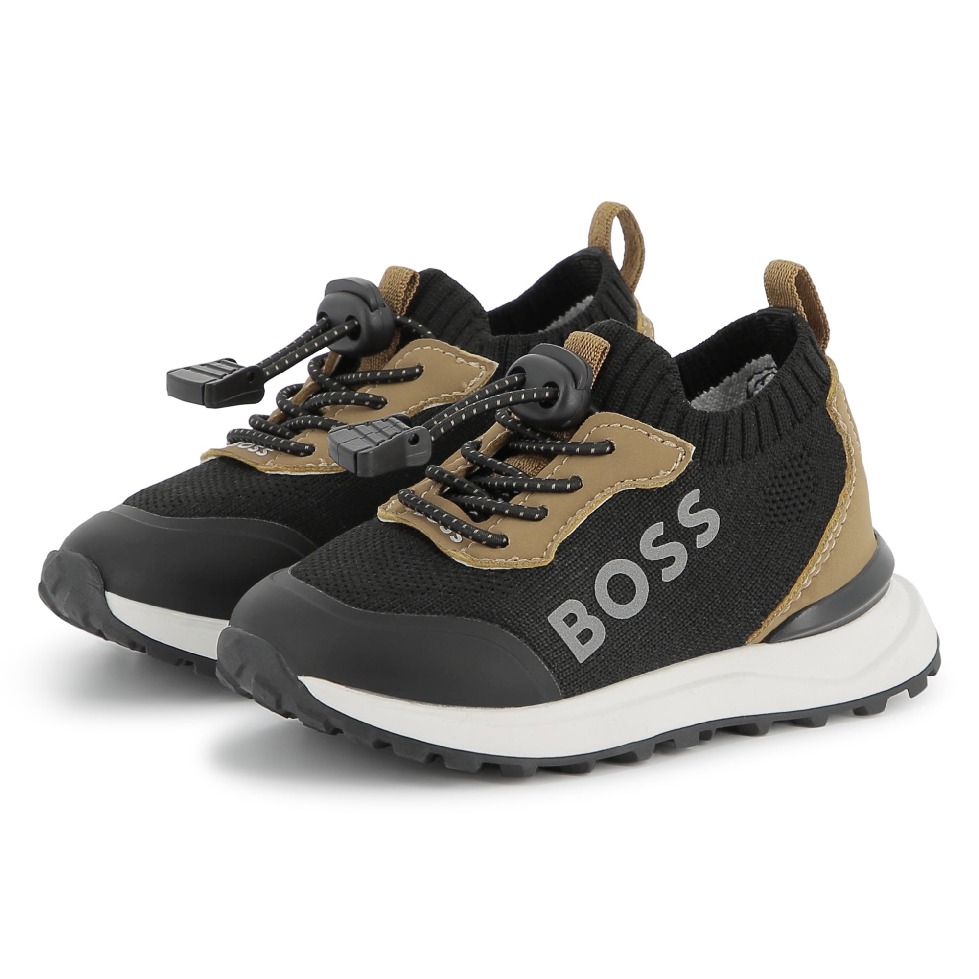 Zapatillas Sneakers Tipo Calcetín Camel Niño