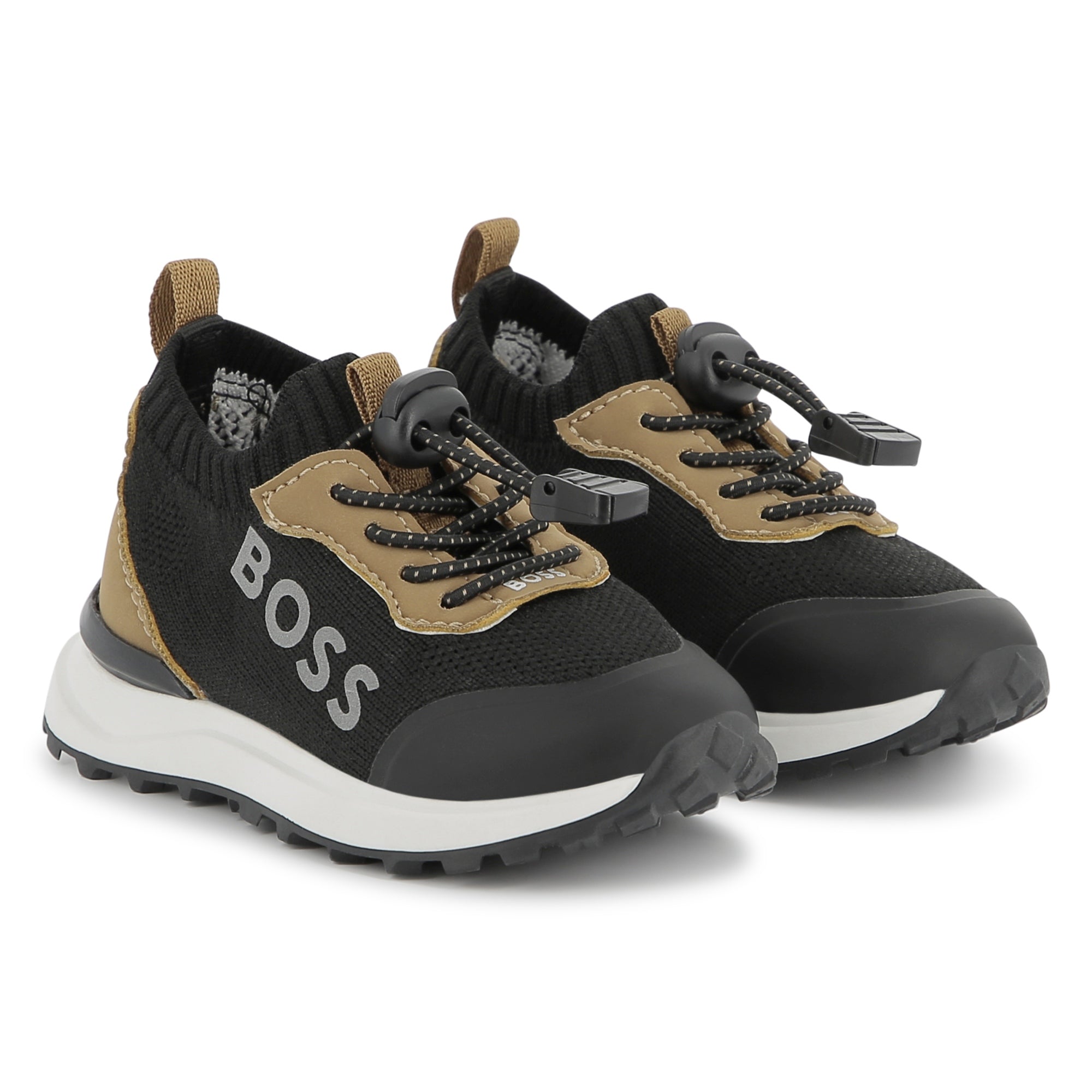 Zapatillas Sneakers Tipo Calcetín Camel Niño
