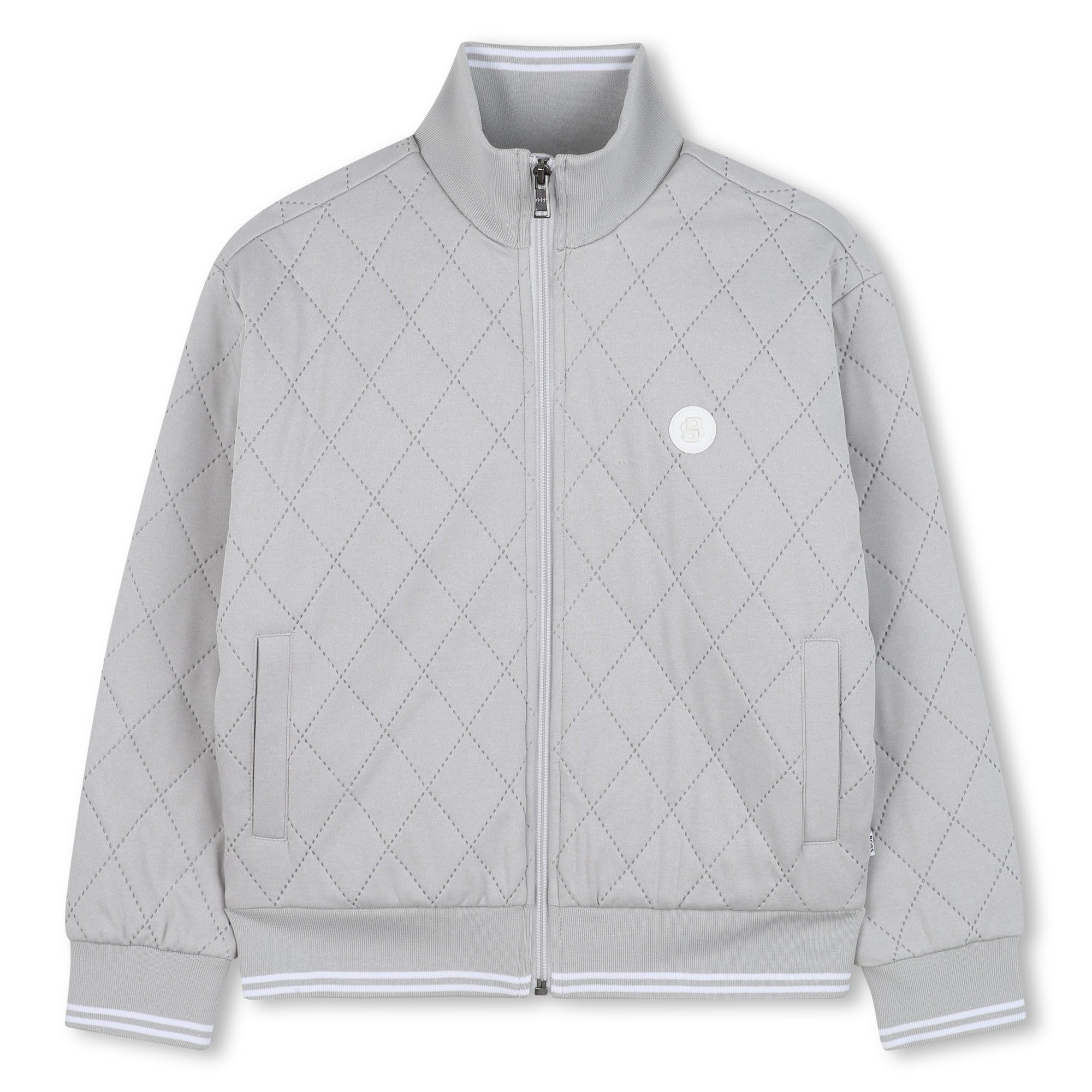 Cardigan Losange Gris Porcelana