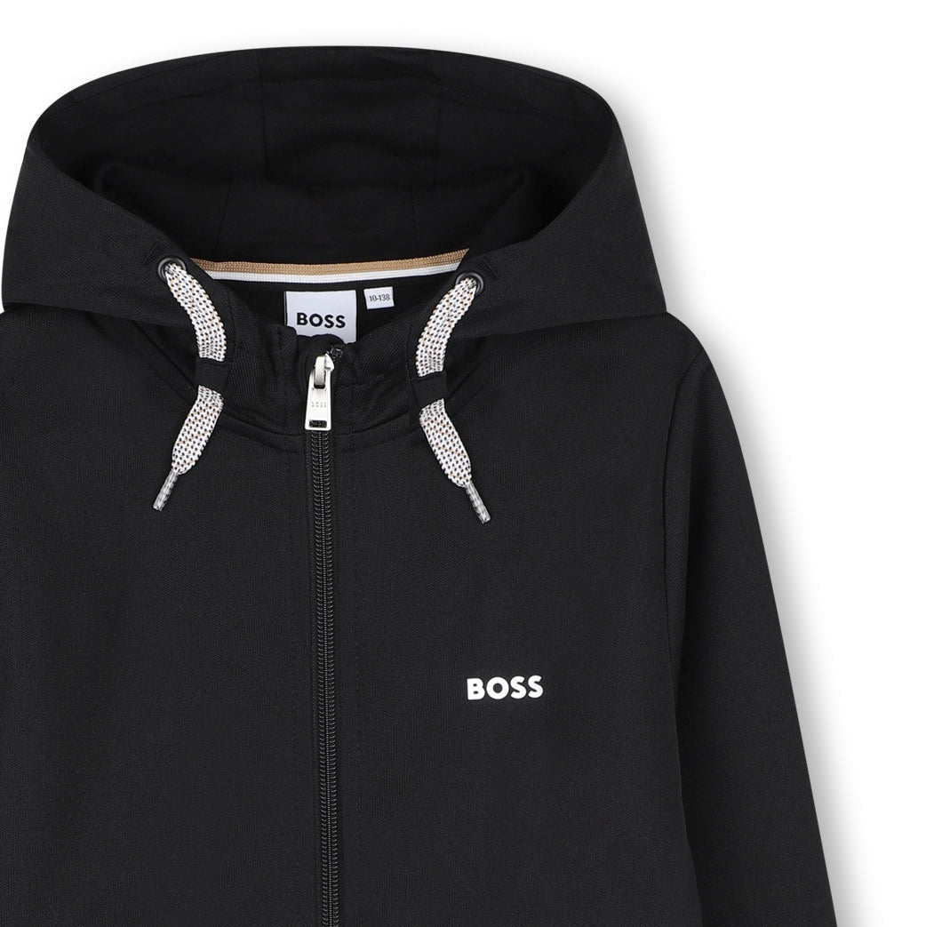 Cárdigan Hooded Negro Icónico