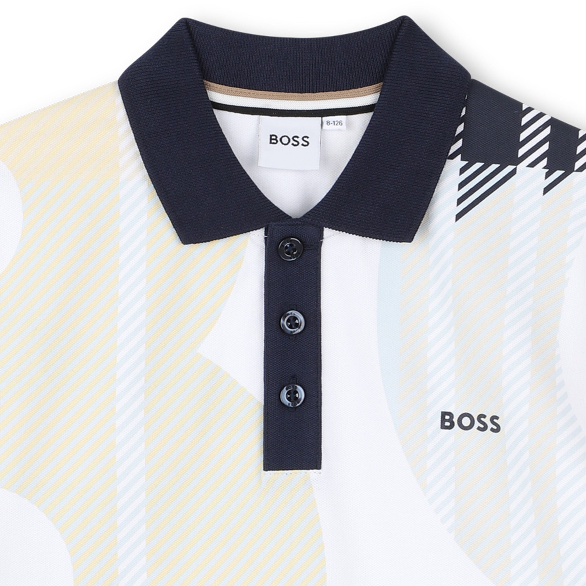 Polo Blanca Logo Integral All Over