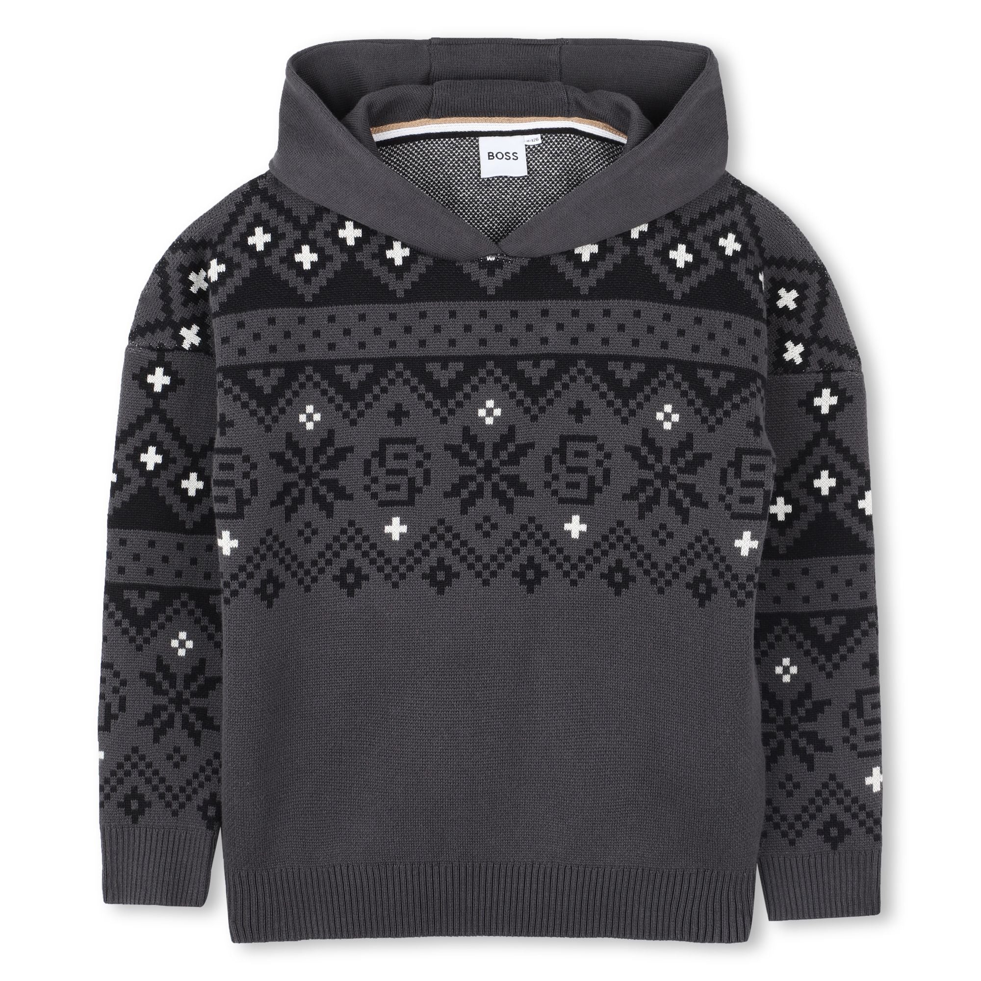 Hoodie Tejido Jaqcuard Invernal