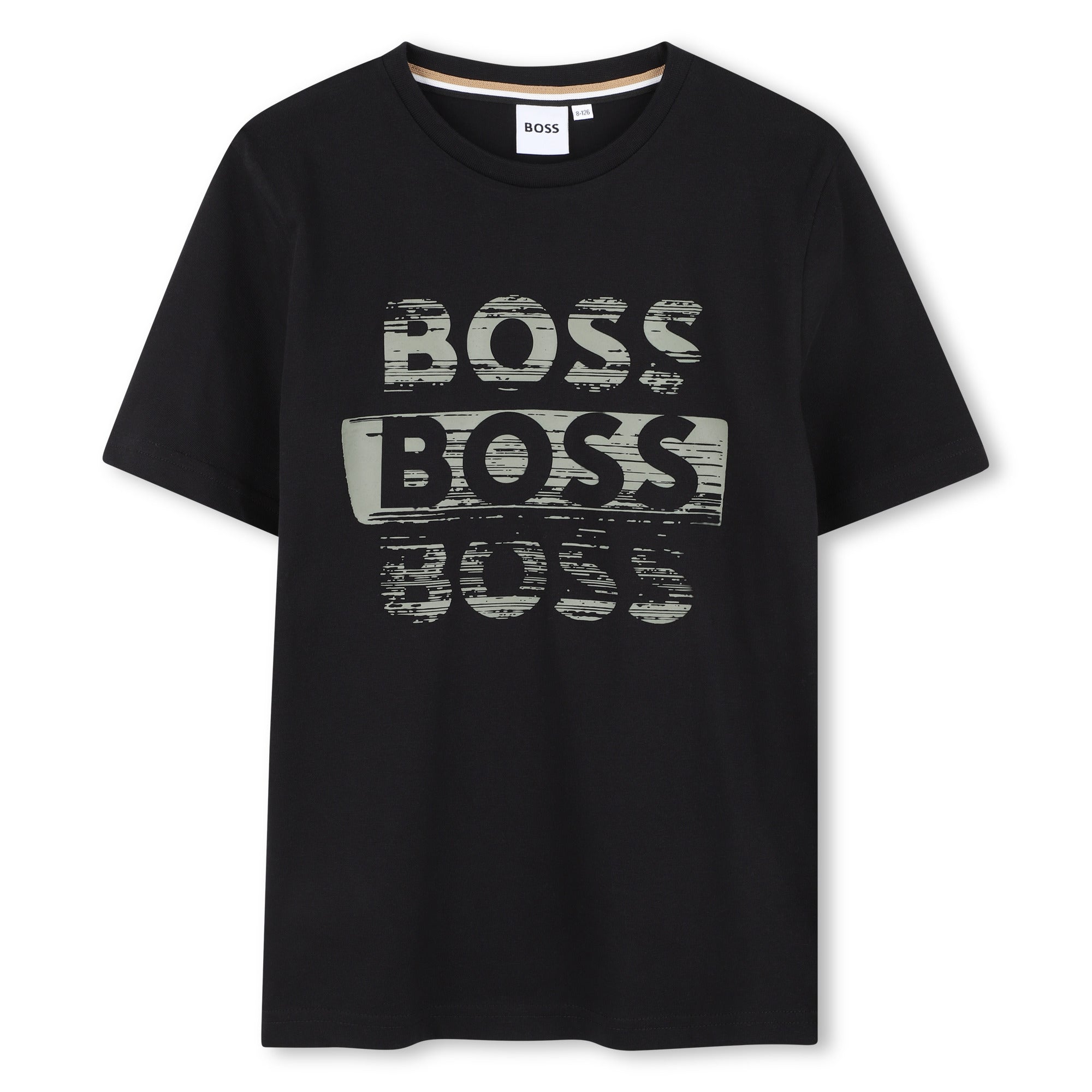 Camiseta Negra Estampado Fantasía