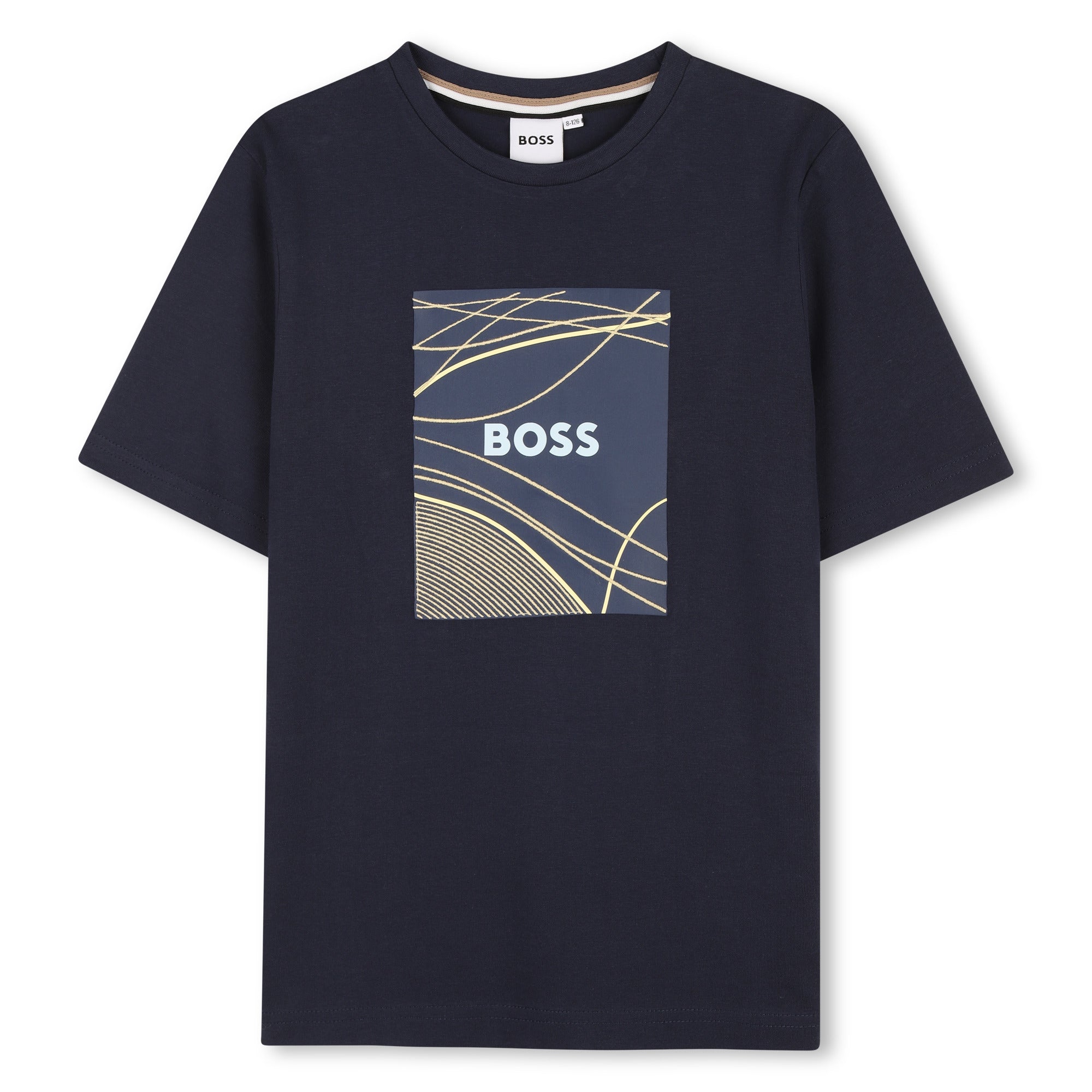 Camiseta Ilustración Azul Algodón
