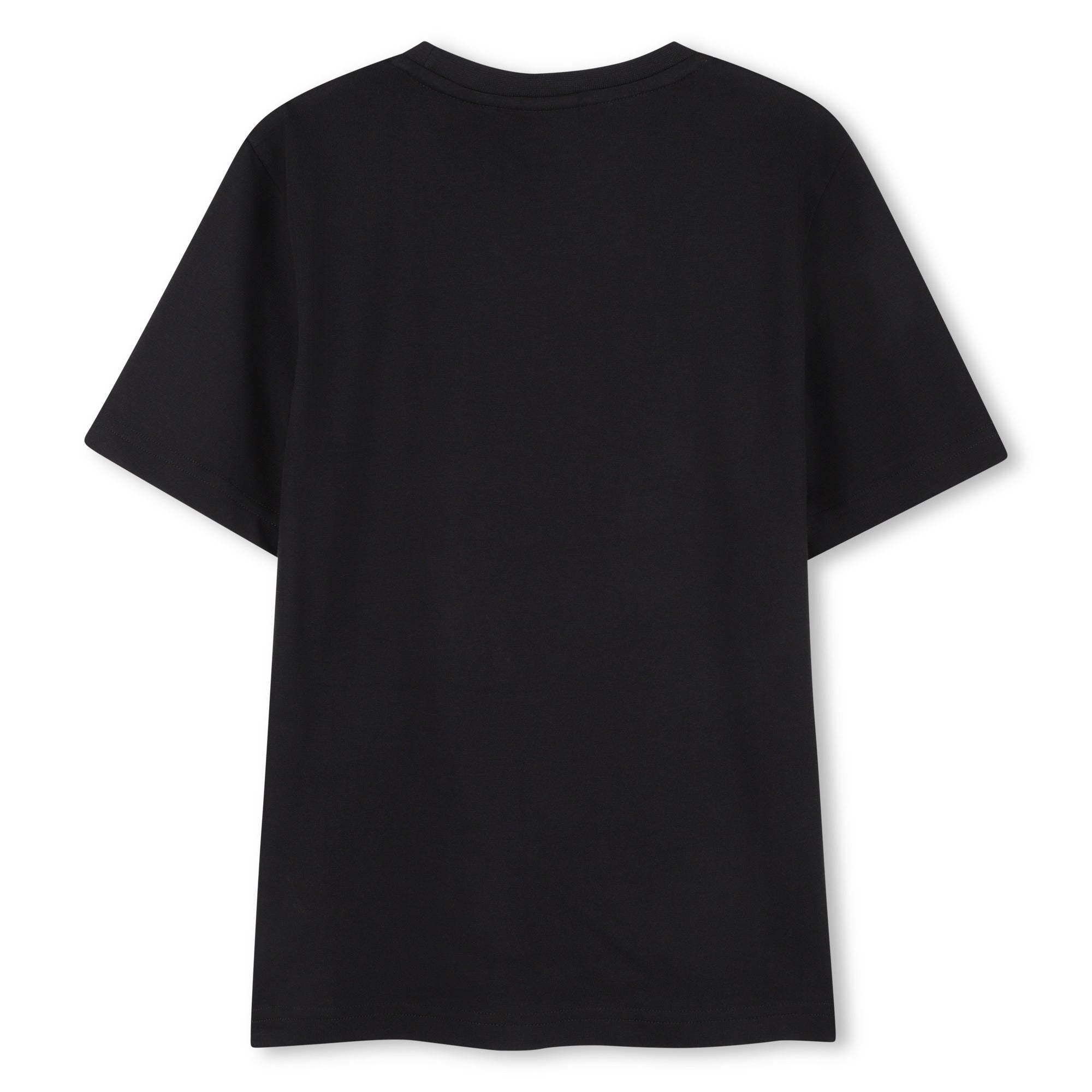 Camiseta Negra Estampado Fantasía