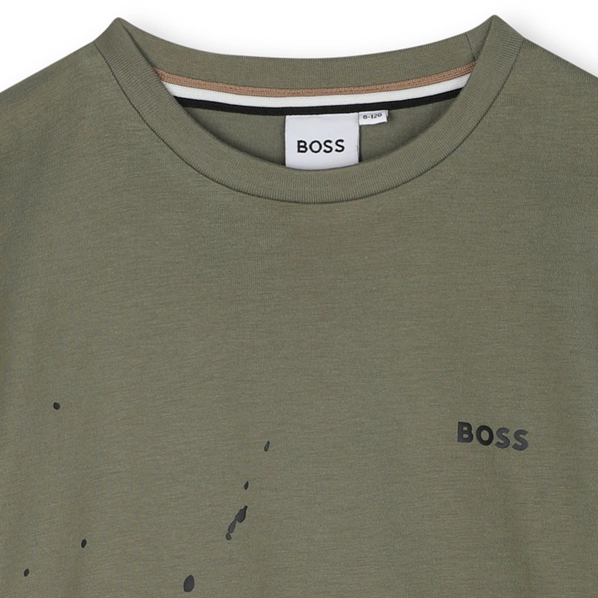 Camiseta Oliva Estampado Moderno