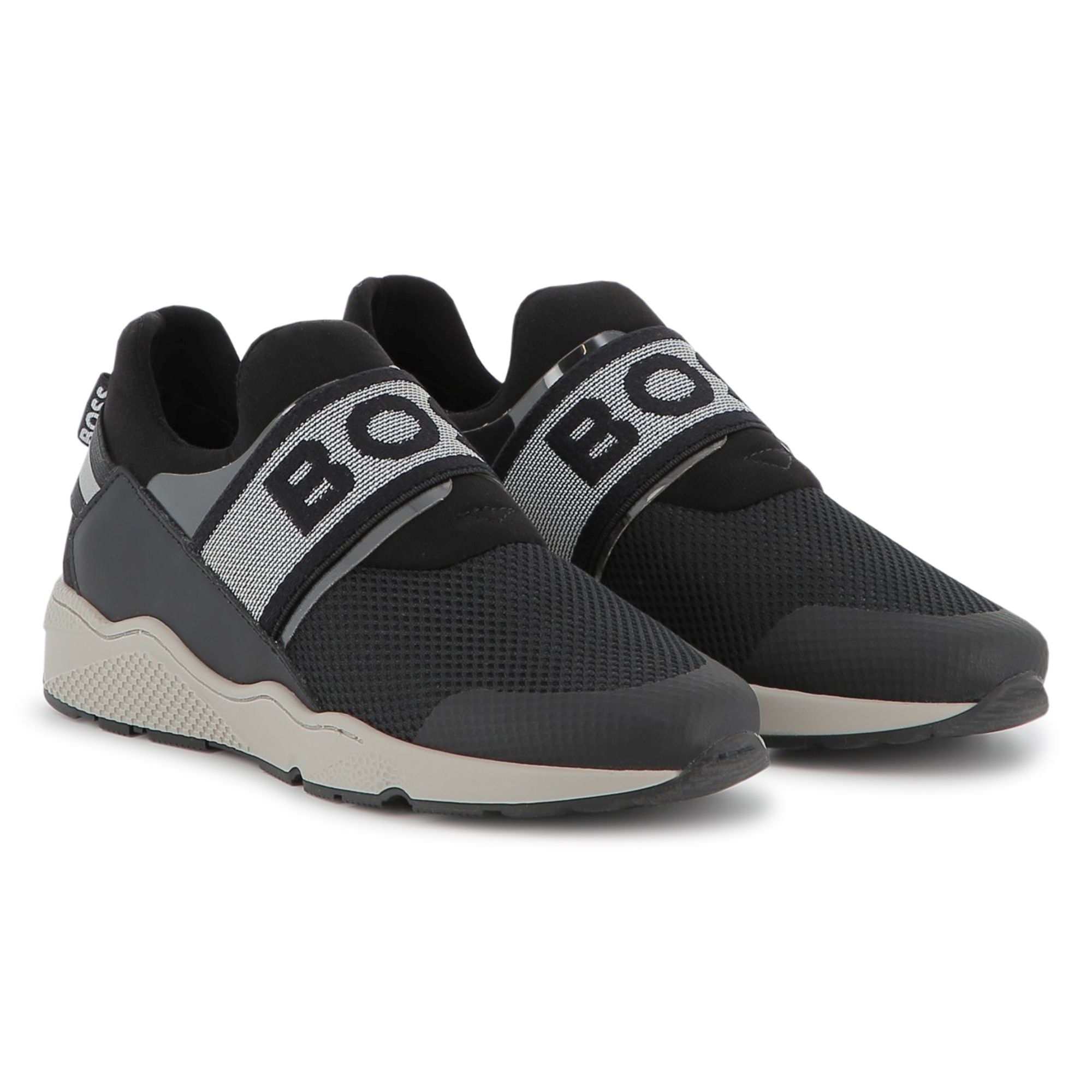 Sneakers Deportivas Elástico Negro