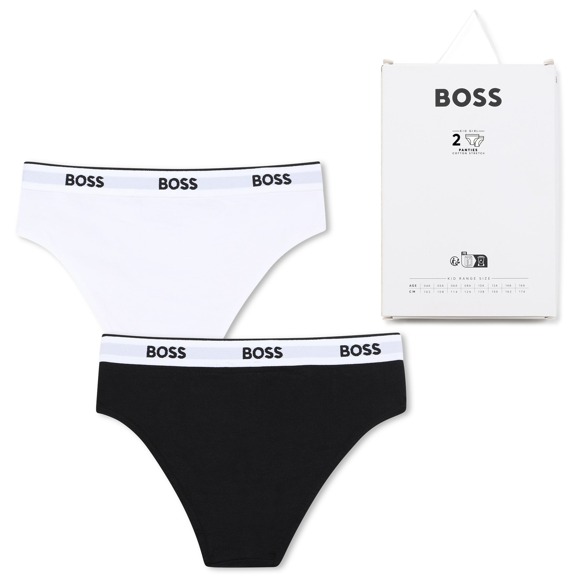 Pack 2 Panties Negro | Blanco