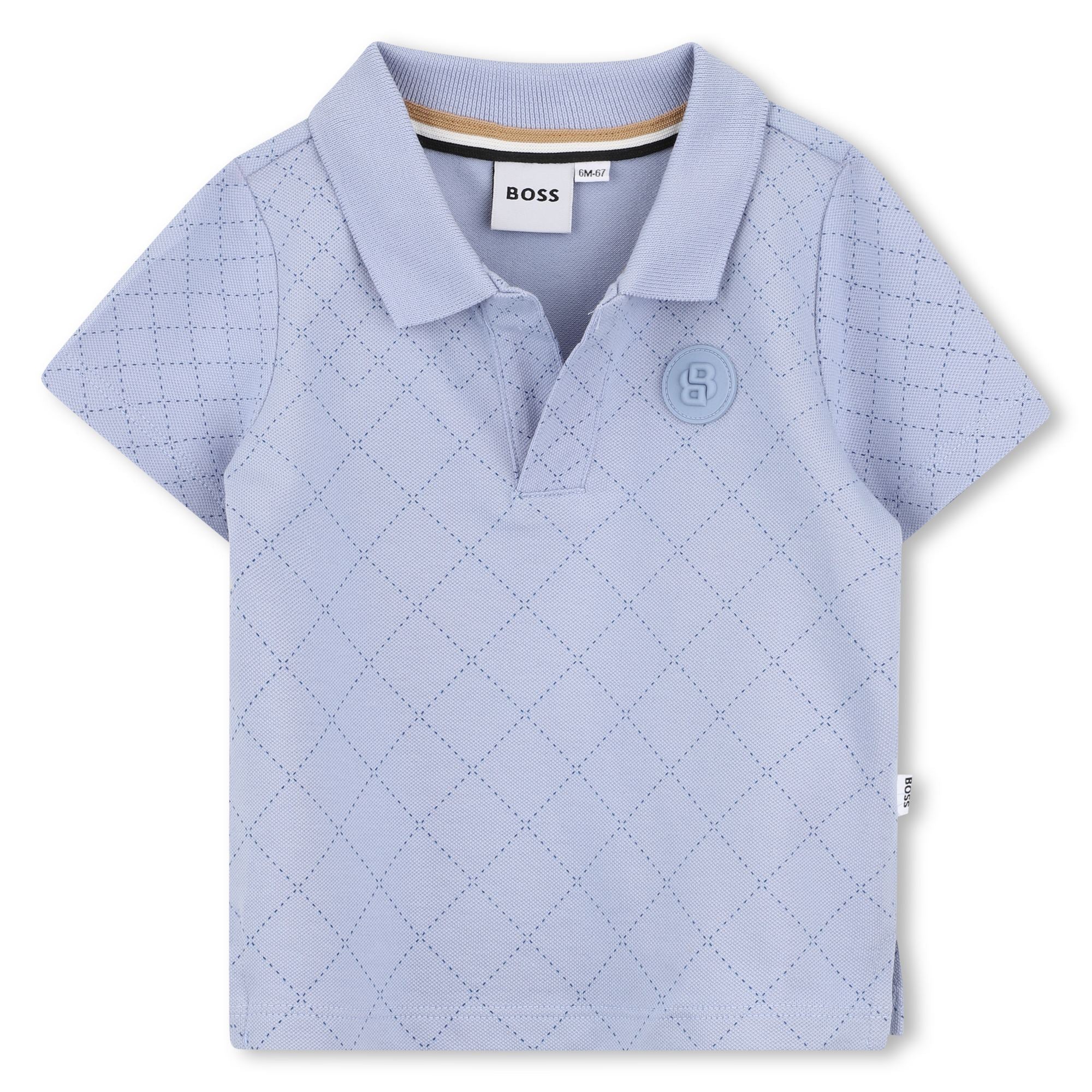 Polo Piqué Efecto Acolchado Double B Peltre