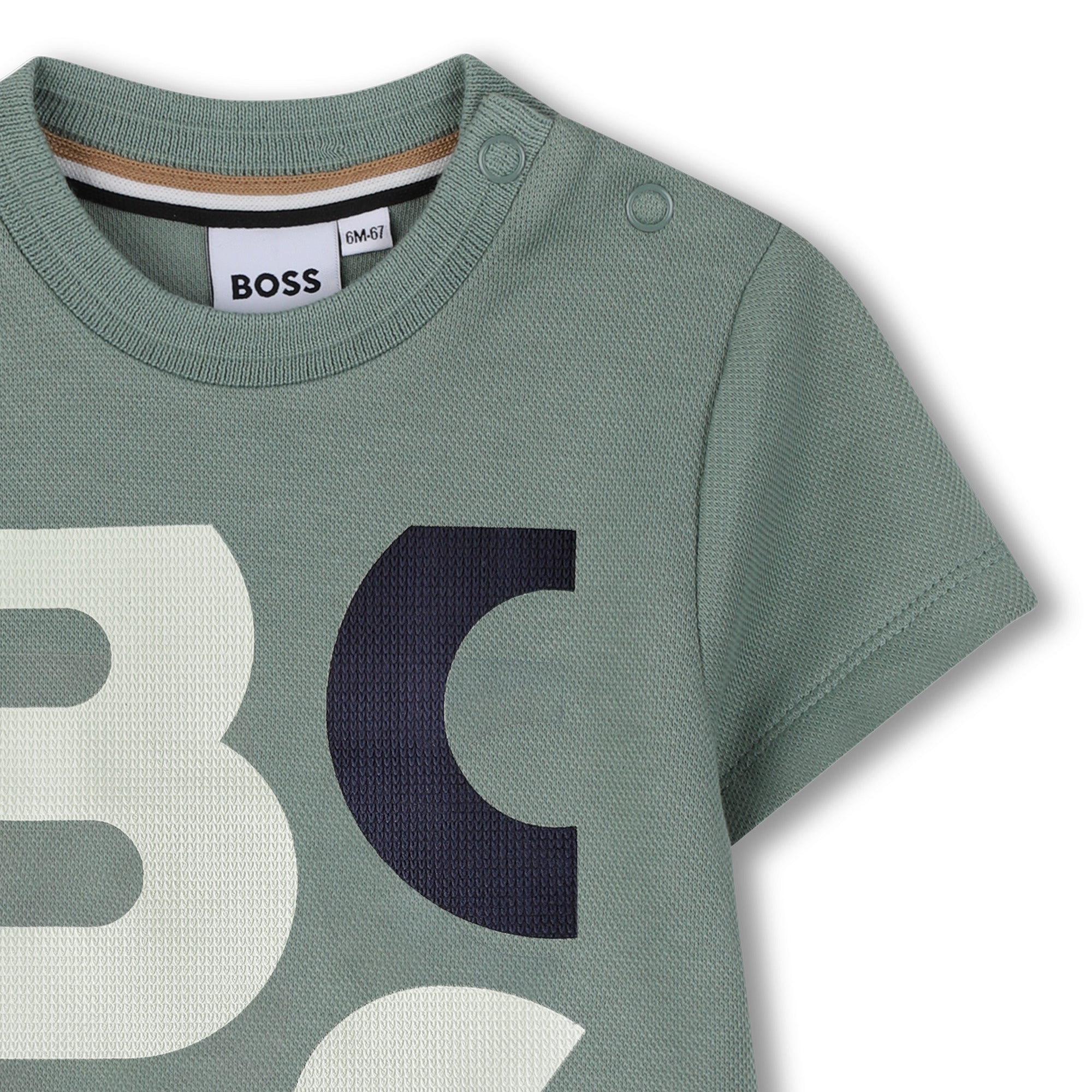 Camiseta Maxi Logo Boston Verde