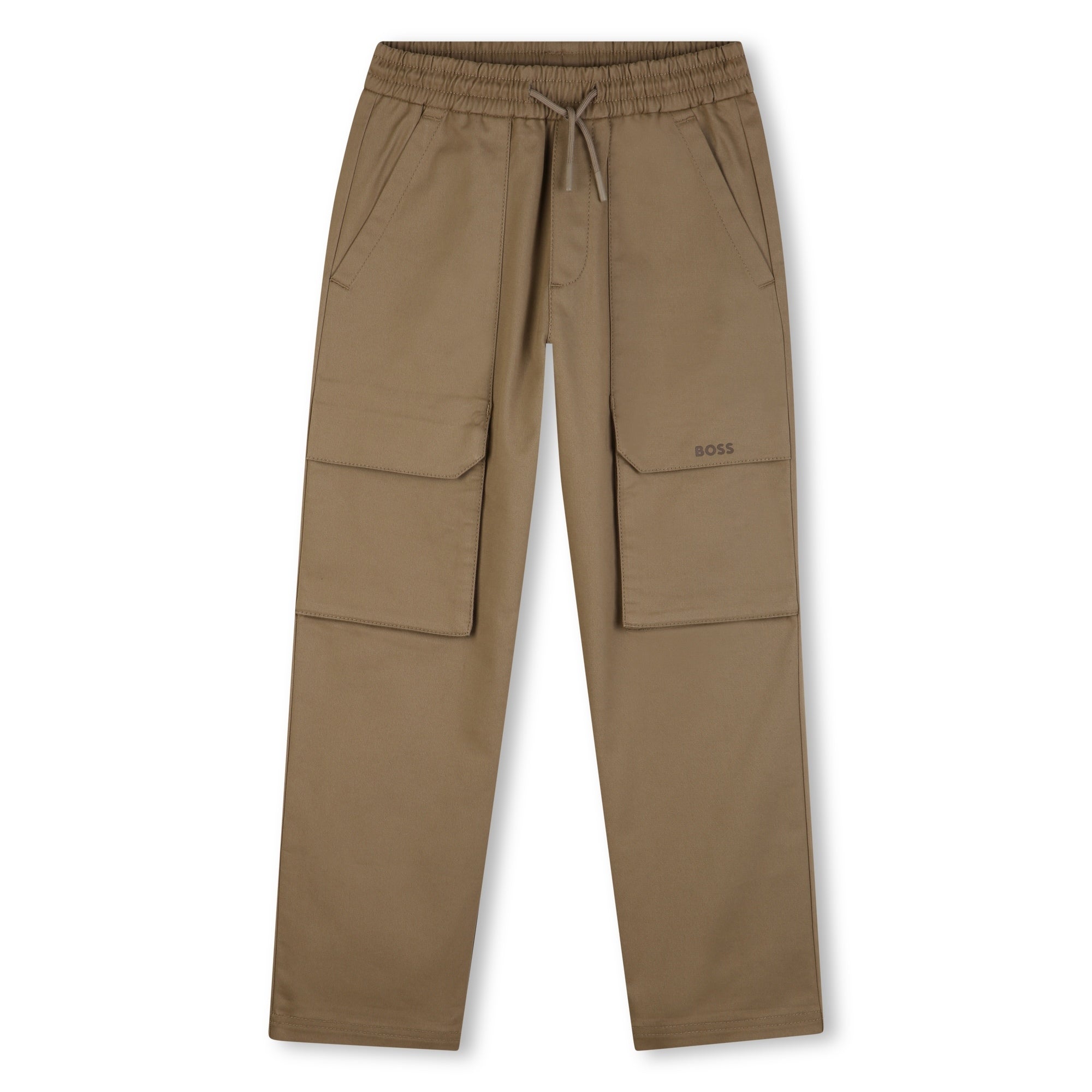 Pantalón Cargo Cintura Elástica Taupé
