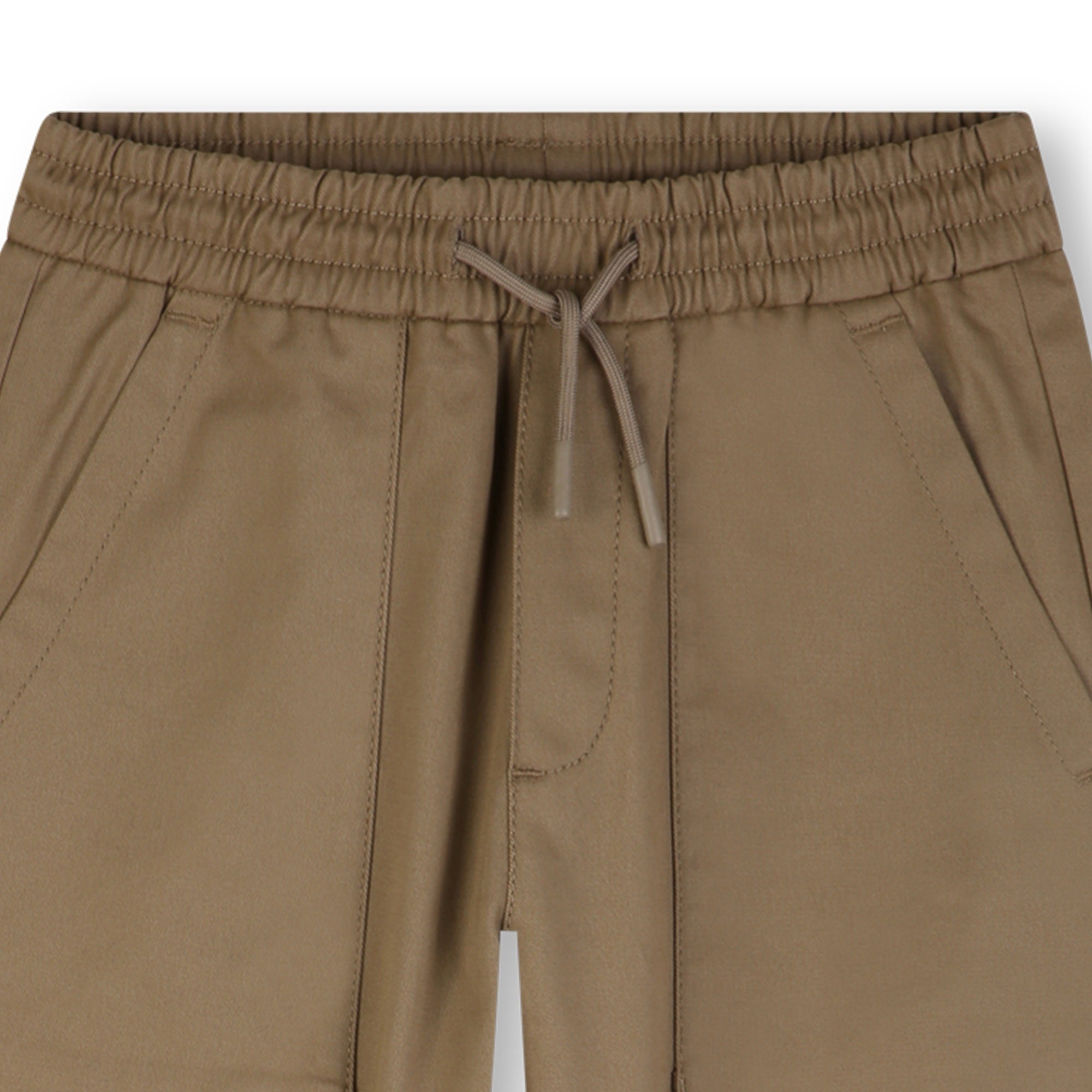 Pantalón Cargo Cintura Elástica Taupé